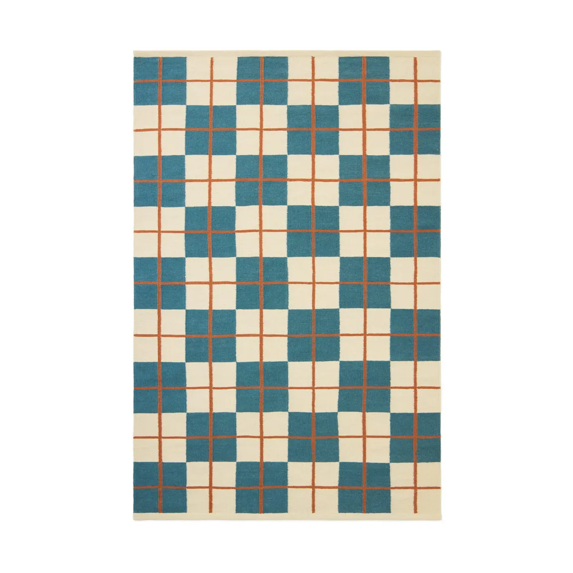Chhatwal & Jonsson Haveli matto 180x270 cm Heaven blue-light khaki-rust