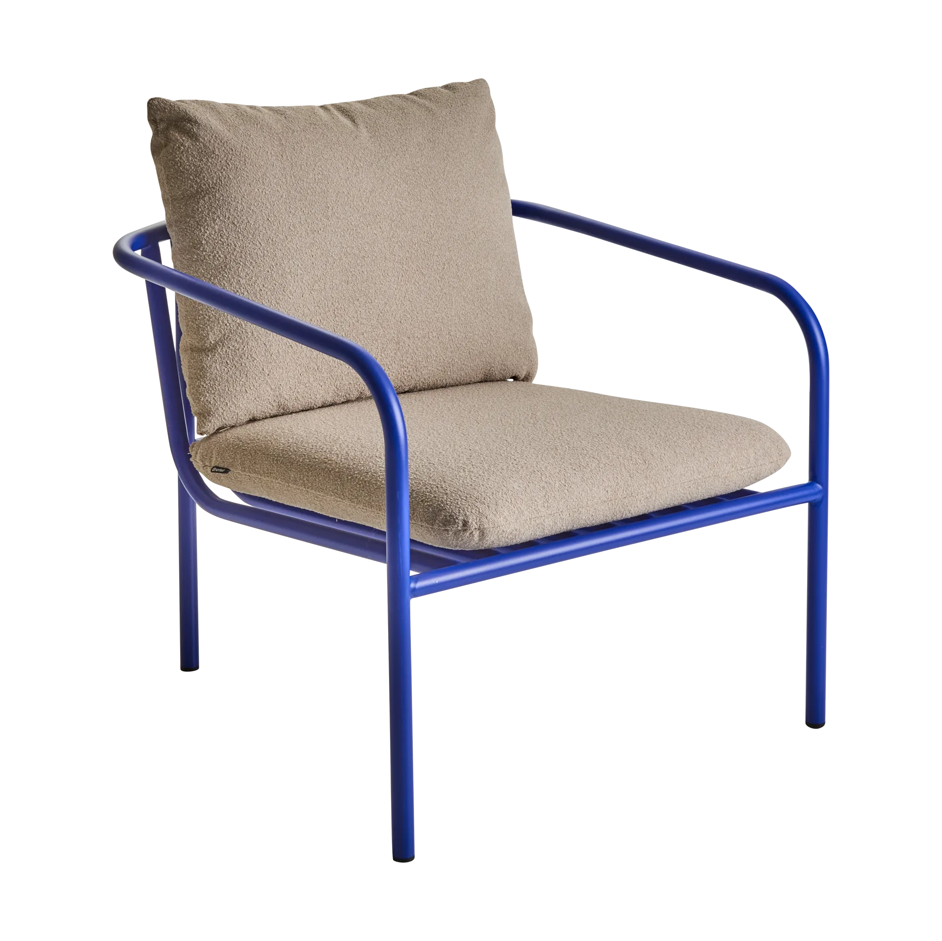Brafab Bendt lounge-nojatuoli Teddy beige-indigo blue