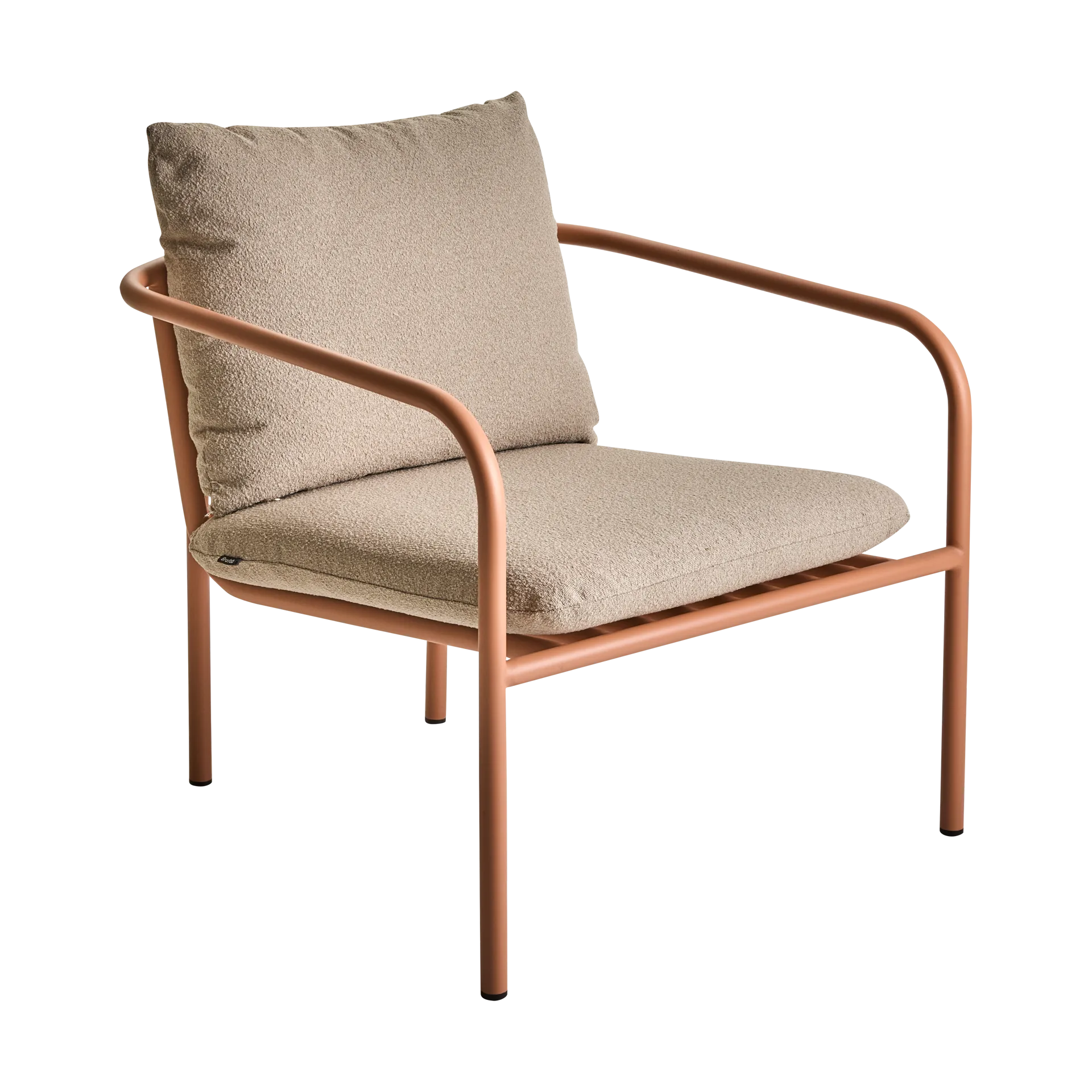Brafab Bendt lounge-nojatuoli Teddy beige-peach