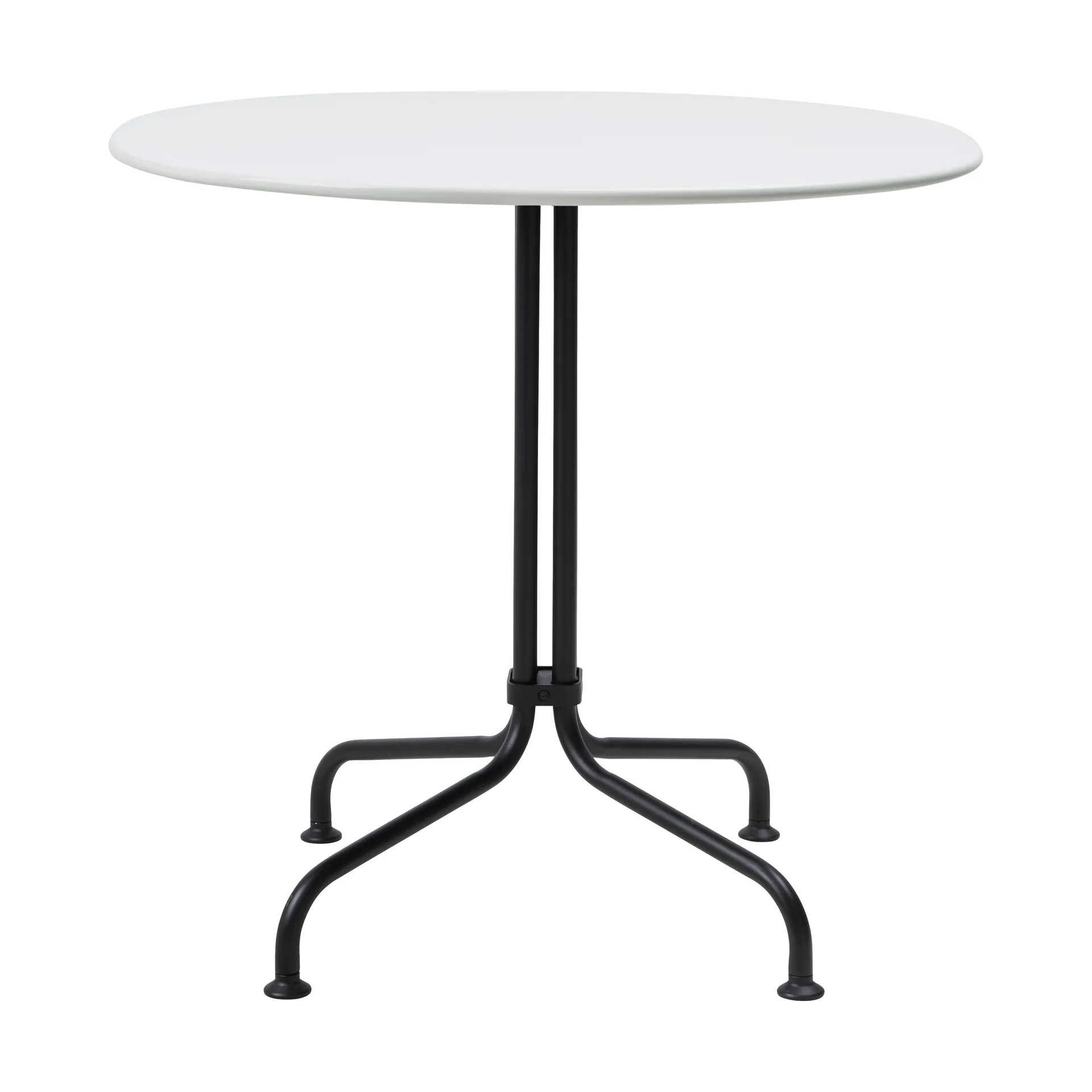 GUBI Carmel Bistro ruokapöytä 75x75 cm Clam white-black semi matt