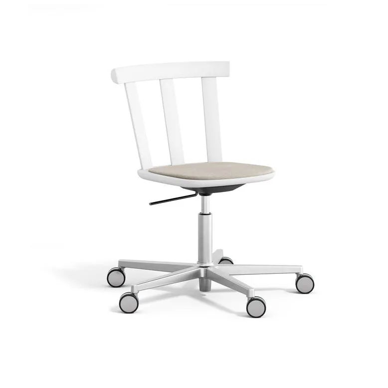 Stolab Alt tuoli pyörivä jalusta verhoiltu istuin koivu. Hallingdal 65-103 grey/beige-vit 21