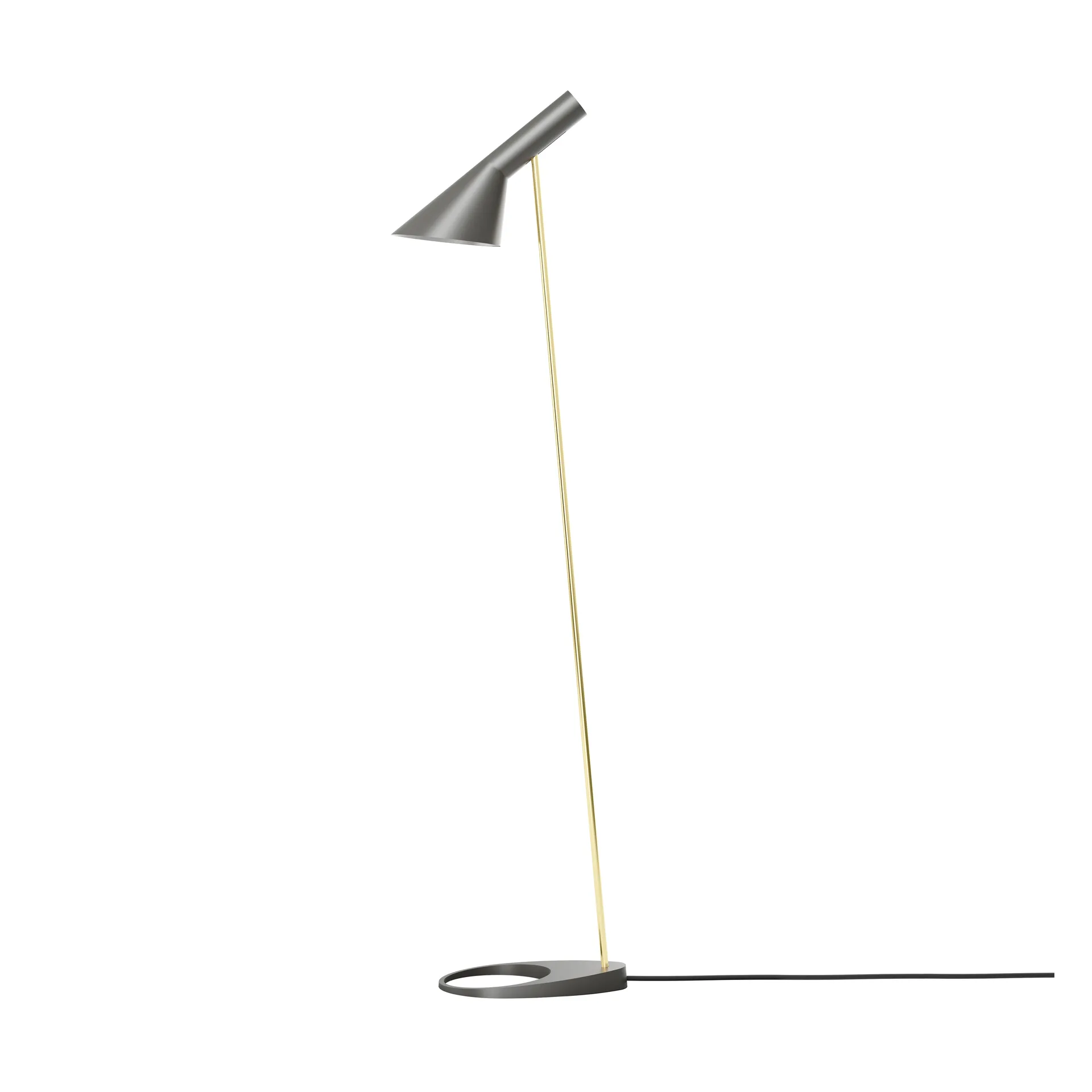 Louis Poulsen AJ-jalkalamppu Brass-warm grey