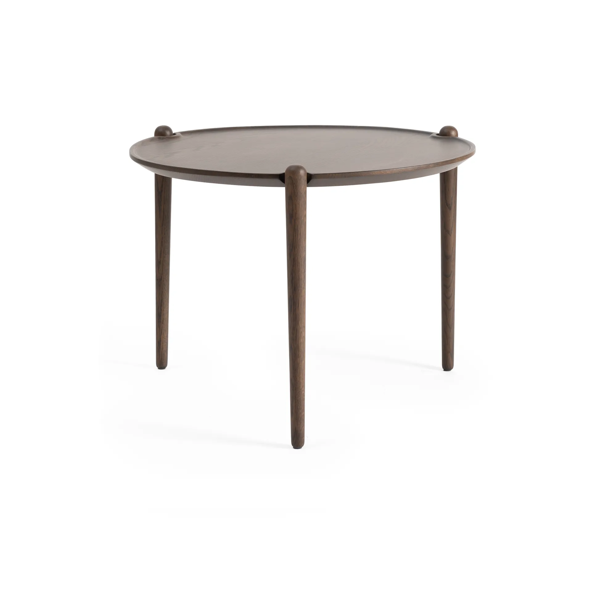 Design House Stockholm Aria soffbord Dark oak, Ø60x46 cm