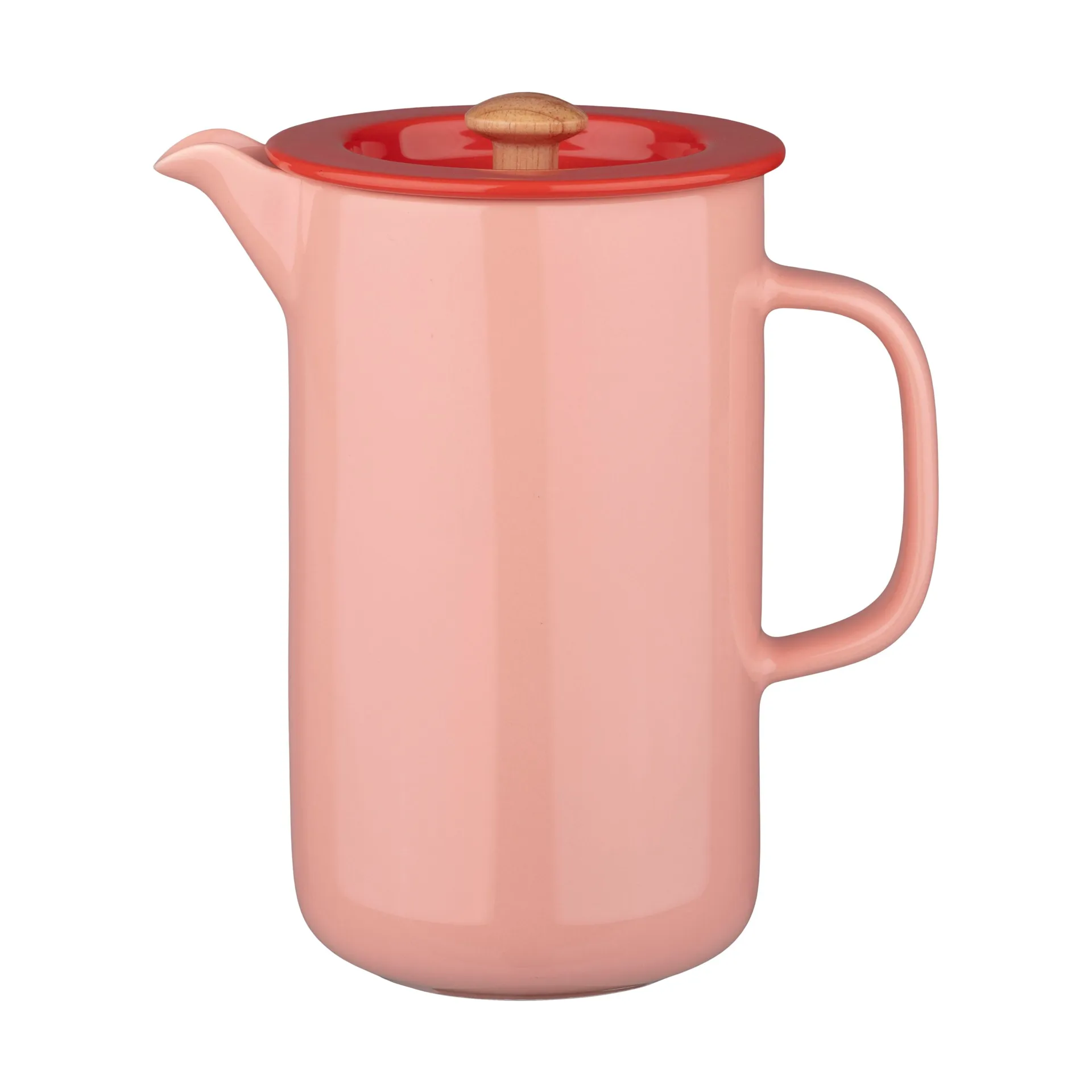Marimekko Oiva pressokannu Salmon red-tomato red