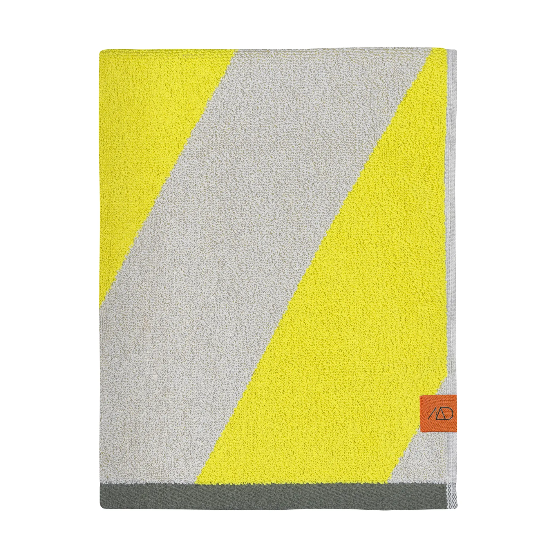 Mette Ditmer Diagonal pyyhe Keltainen, 70x133 cm