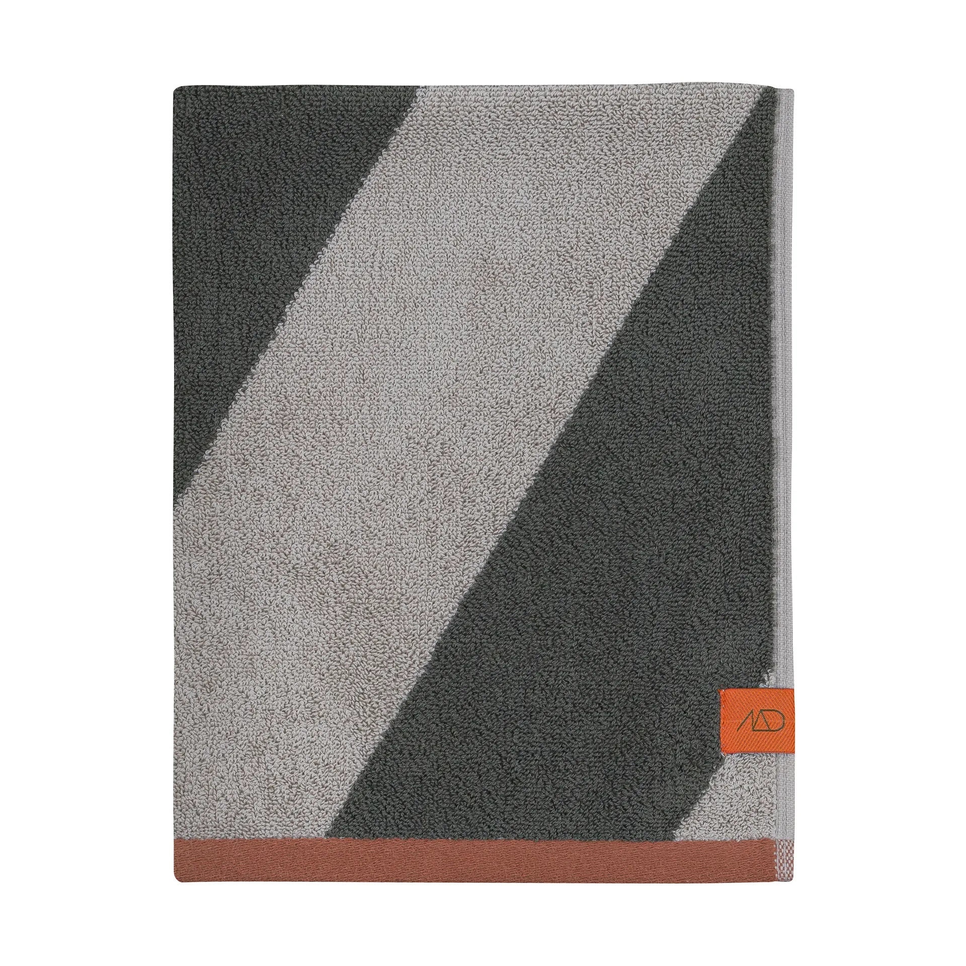 Mette Ditmer Diagonal pyyhe Dark olive, 50x90 cm
