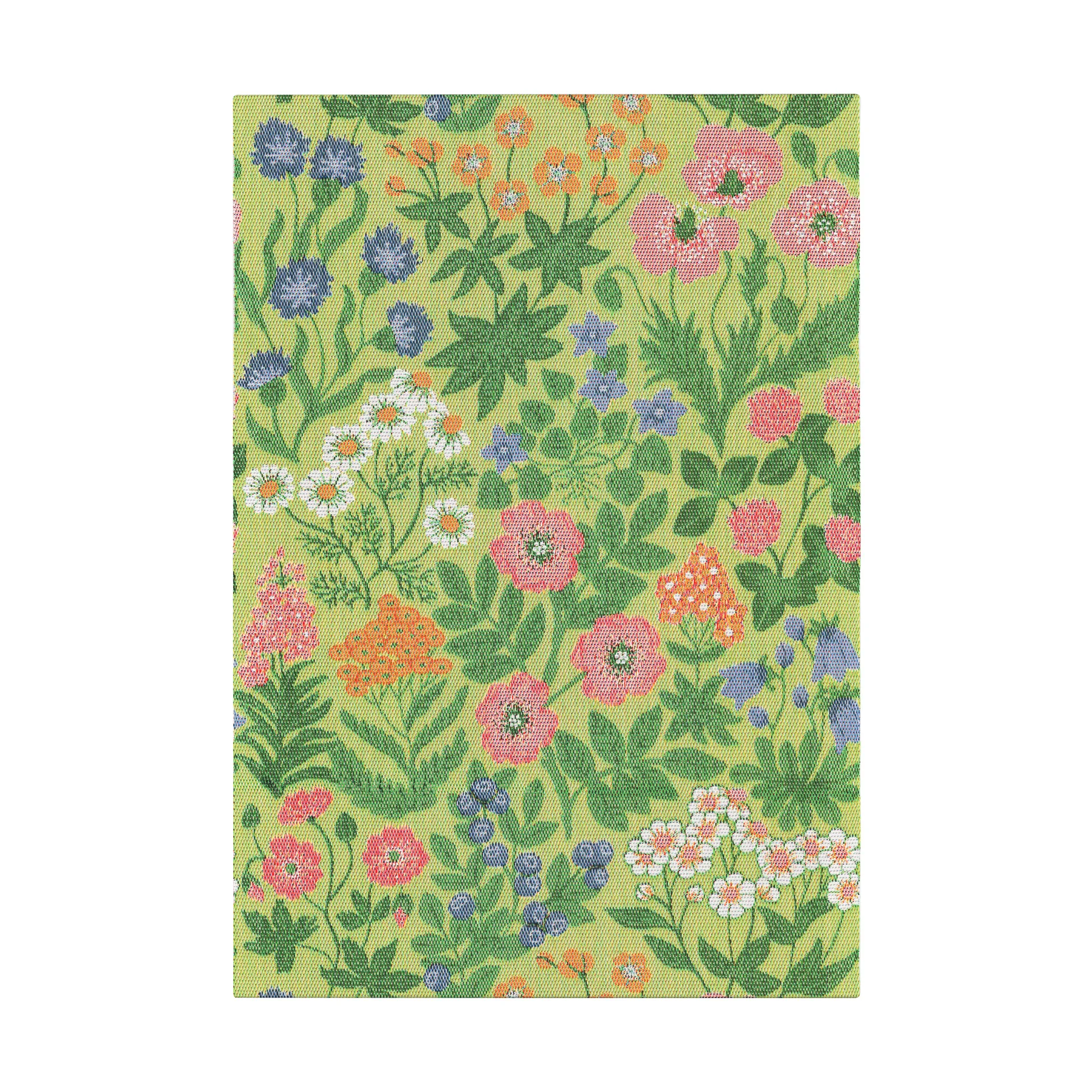 Ekelund Linneväveri Vildblommor keittiöpyyhe 35x50 cm Vihreä