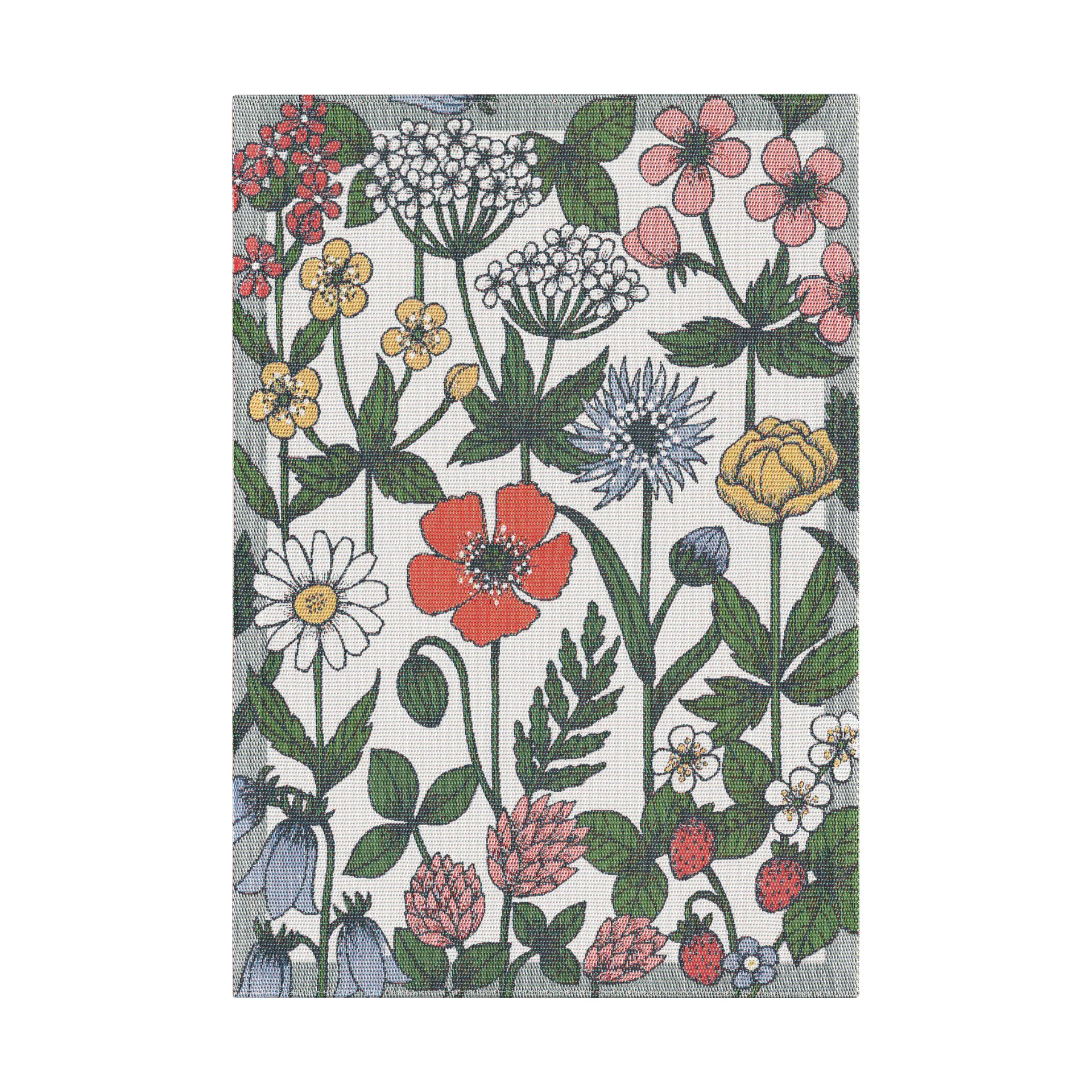 Ekelund Linneväveri Vildblomster keittiöpyyhe 35x50 cm Monivärinen