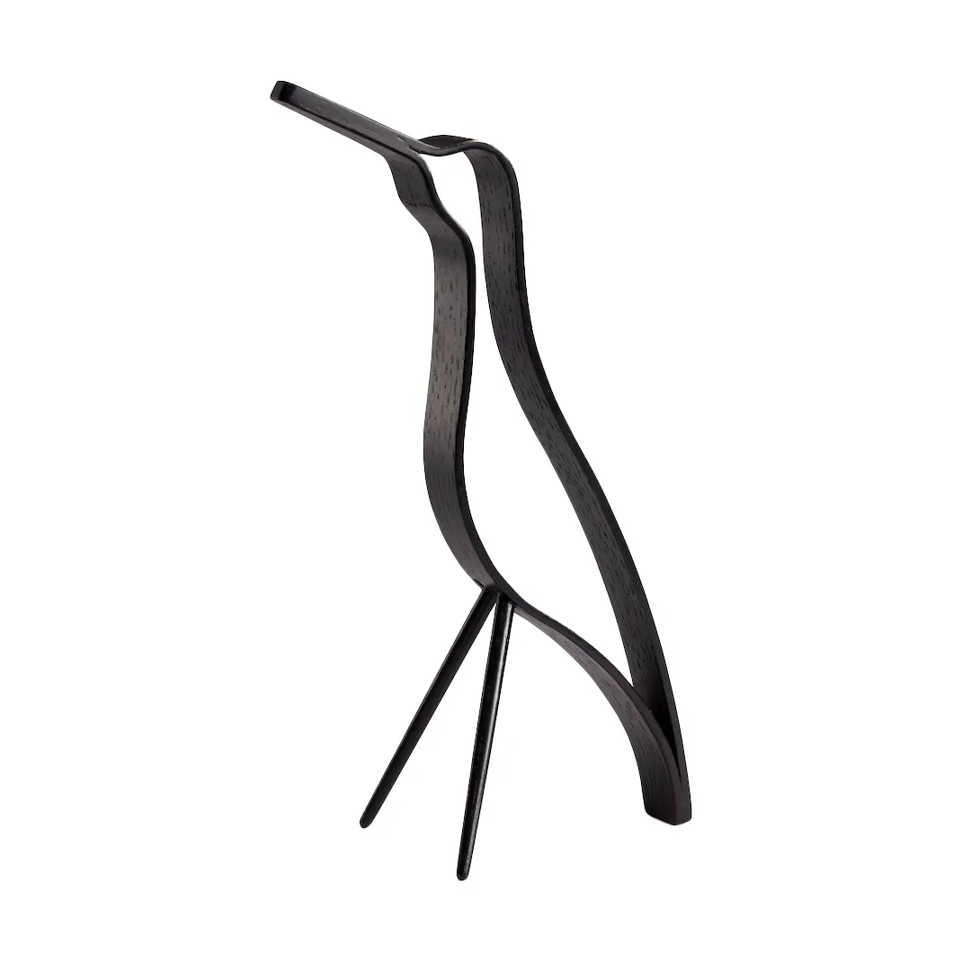 Cooee Design Woody Bird korkea 18 cm Black stained oak
