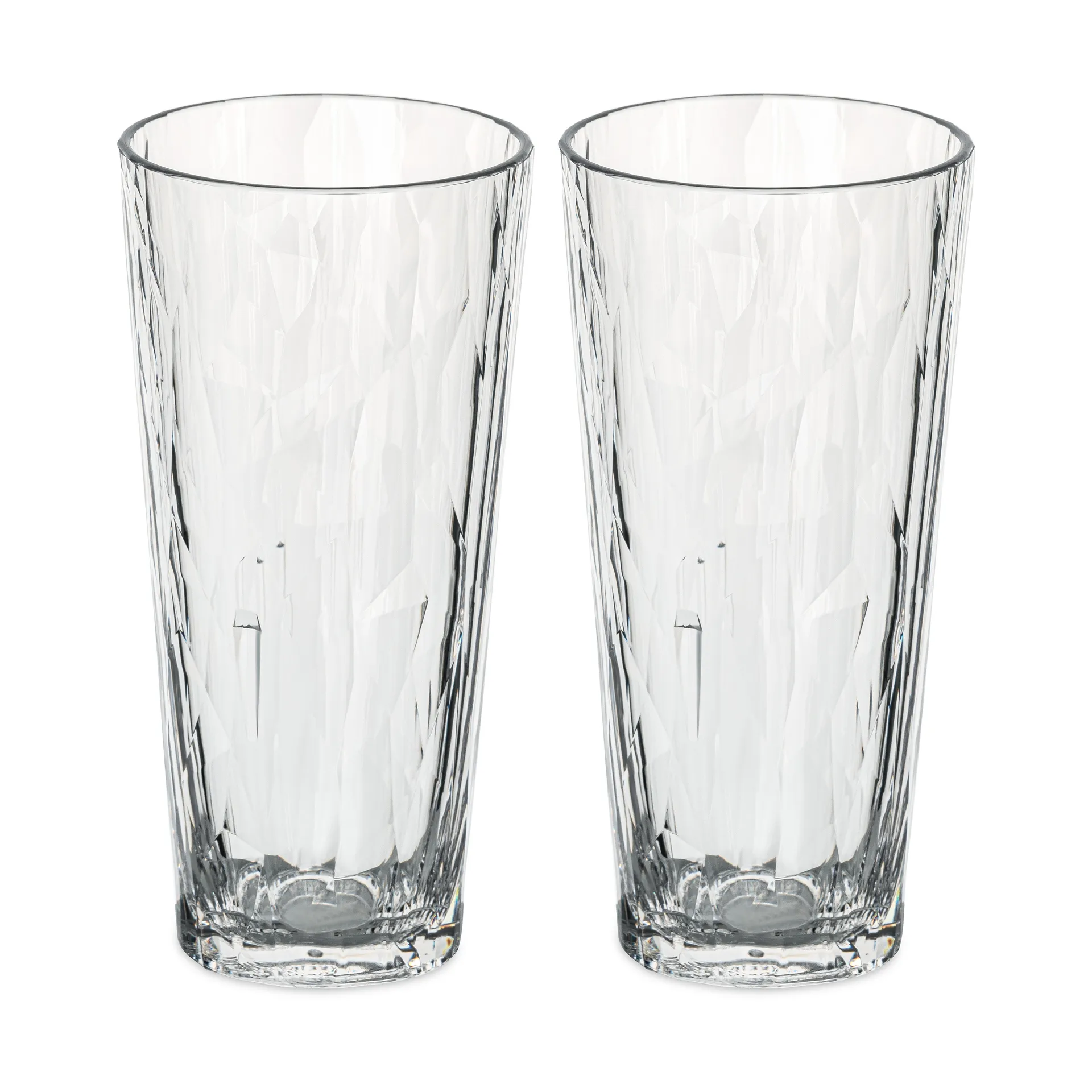 Koziol Club No. 19 juomalasi muovi 25 cl 2-pack Kristallinkirkas