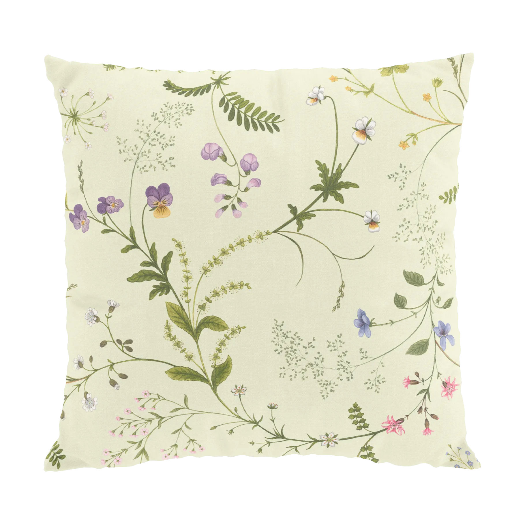 Arvidssons Textil Blomsteryra tyynynpäällinen 47x47 cm Keltainen