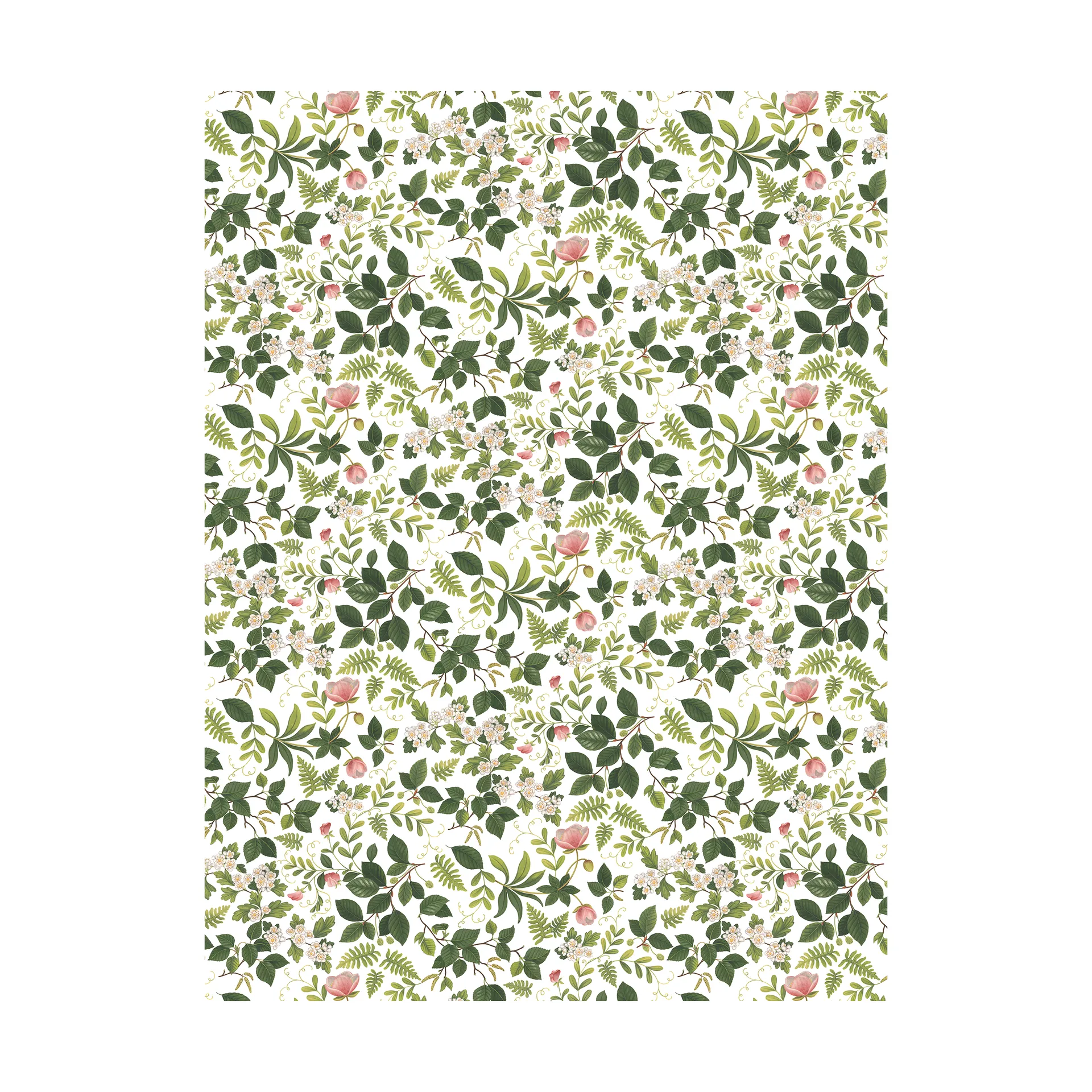 Arvidssons Textil Blomsterlund kangas Vihreä