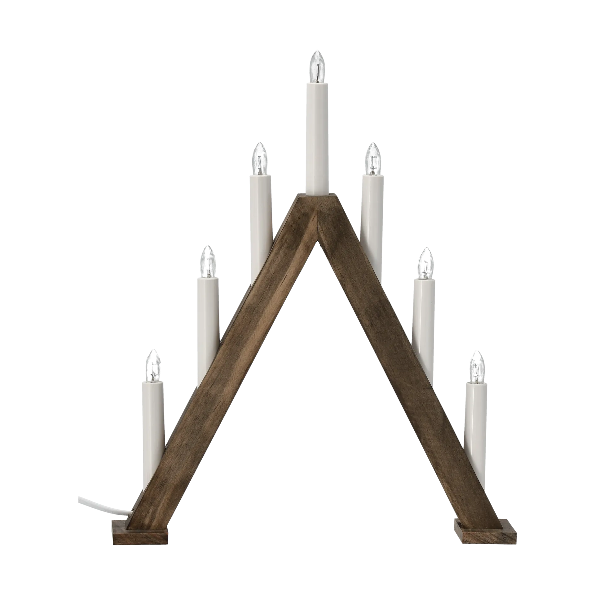Scandi Living Nord adventtikynttelikkö 40 cm Tummaksi petsattu