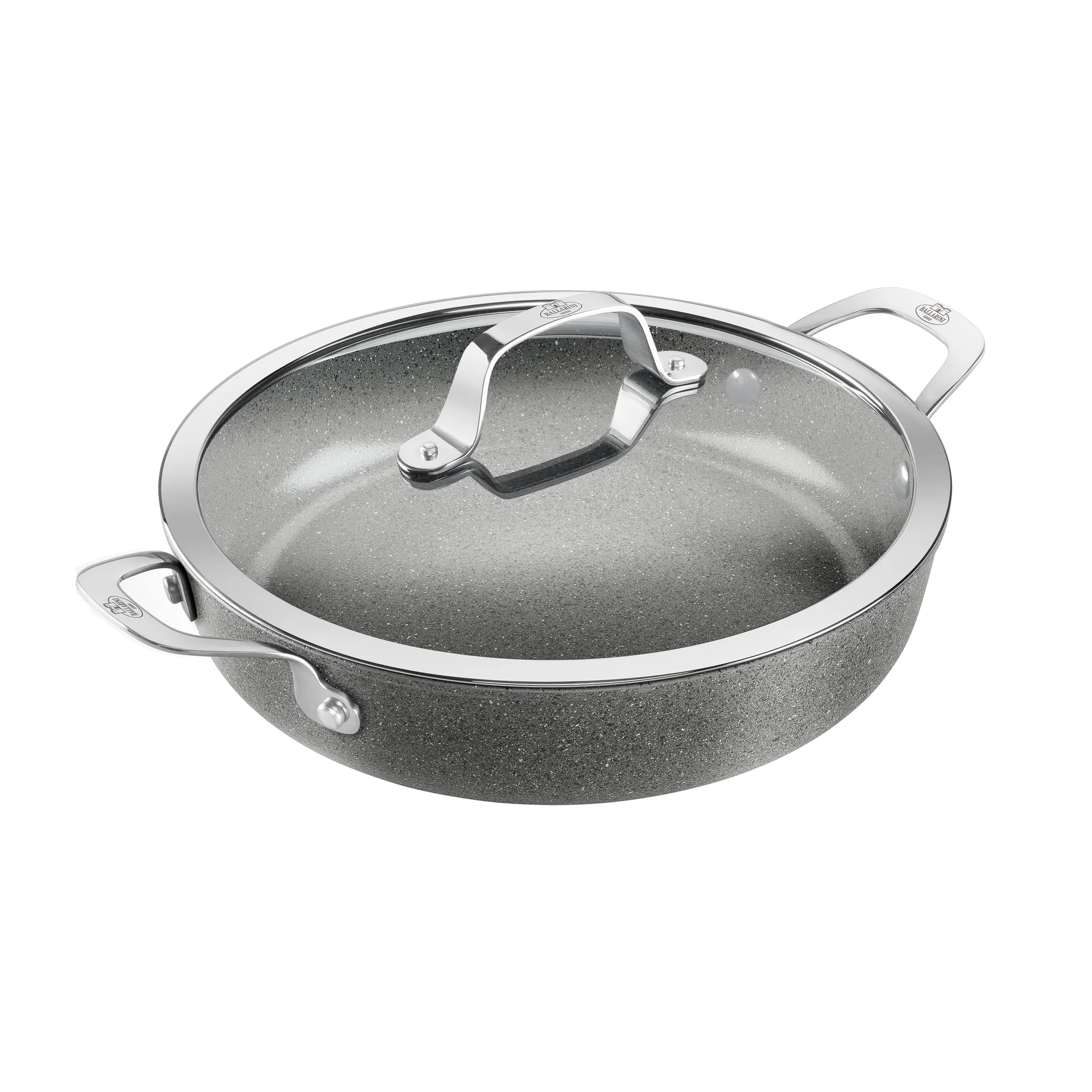 Ballarini Salina Ceramic Granit tarjoilupannu lasikannella 28 cm
