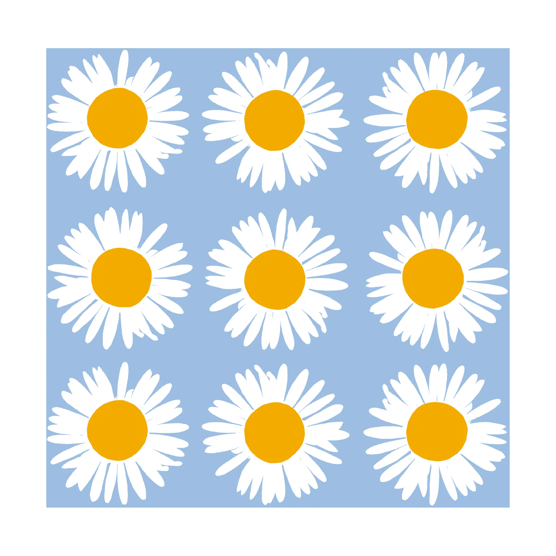 Marimekko Auringonkukka lautasliina 33x33 cm 20 kpl Blue