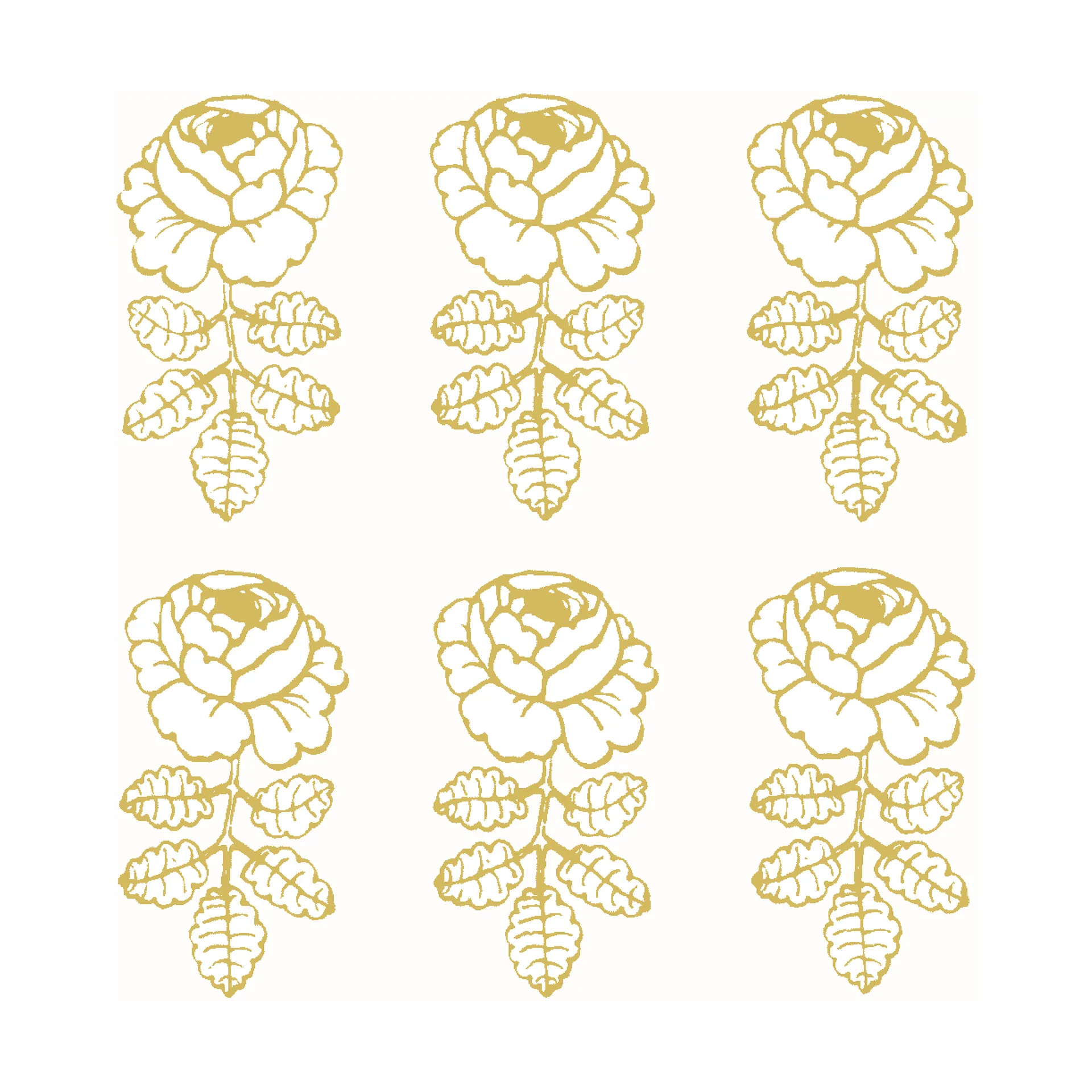 Marimekko Vihkiruusu servetti 33 x 33 cm 20-pakkaus Gold-white