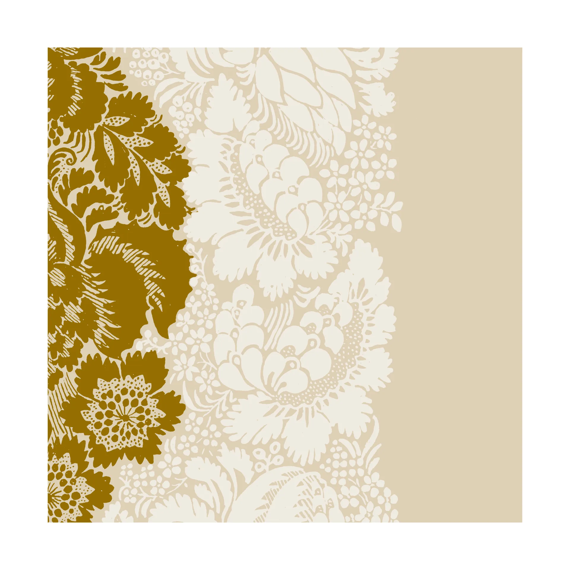Marimekko Ananas lautasliina 33 x 33 cm 20-pakkaus Champagne