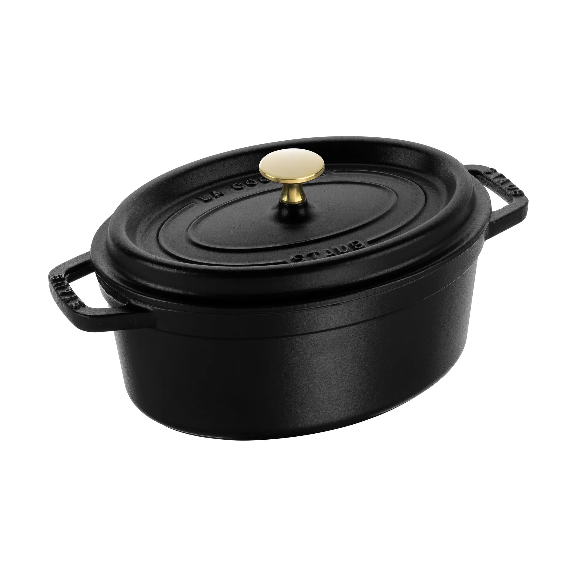 STAUB Staub La Cocotte ovaali pata valurauta 2,35 L Musta