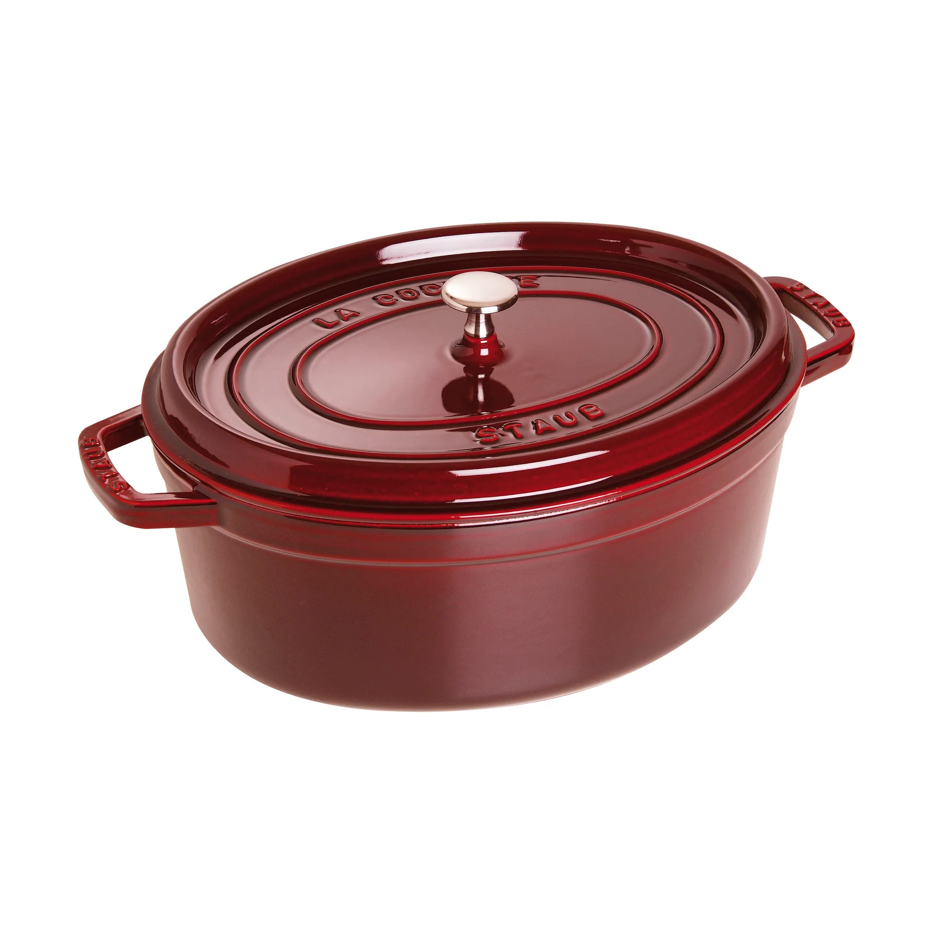 STAUB Staub La Cocotte ovaali pata valurauta 5,5 L Grenadiininpunainen