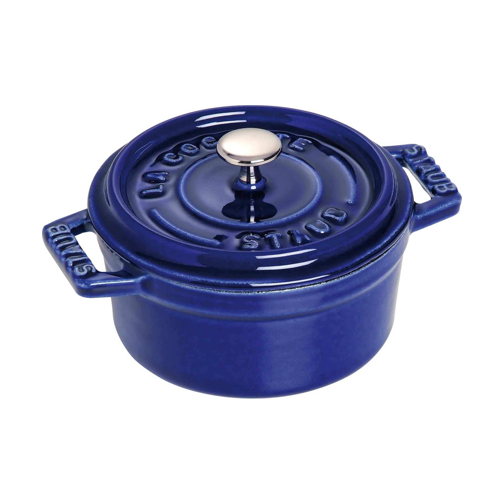 STAUB Staub La Cocotte pyöreä pata valurauta 0,25 L Tummansininen