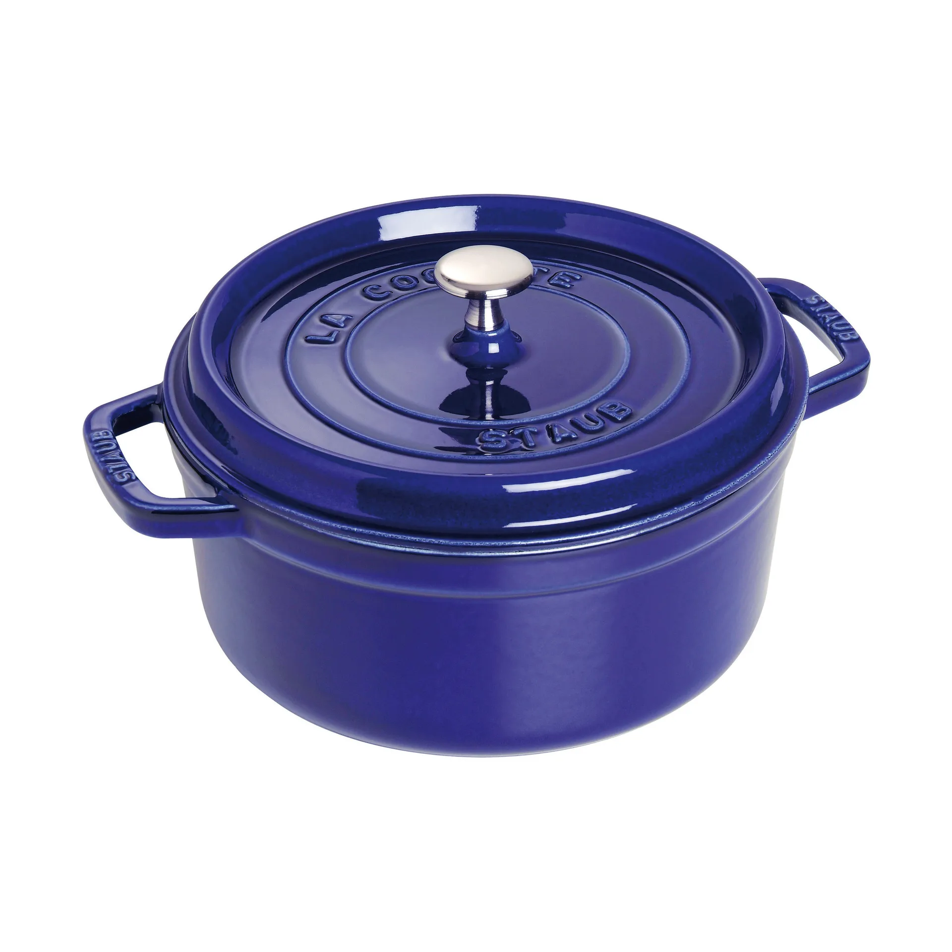 STAUB Staub La Cocotte pyöreä pata valurauta 2,6 L Tummansininen