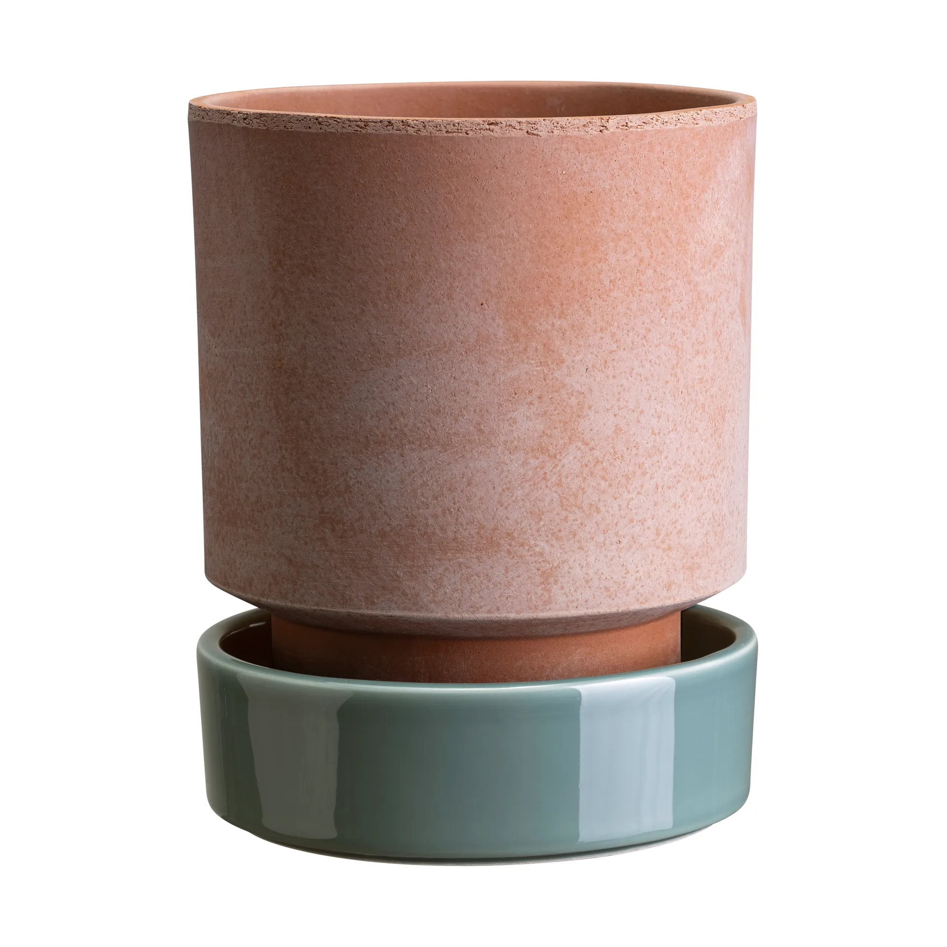 Bergs Potter Hoff ruukku Ø16 cm, Raw Rosa-Misty Blue