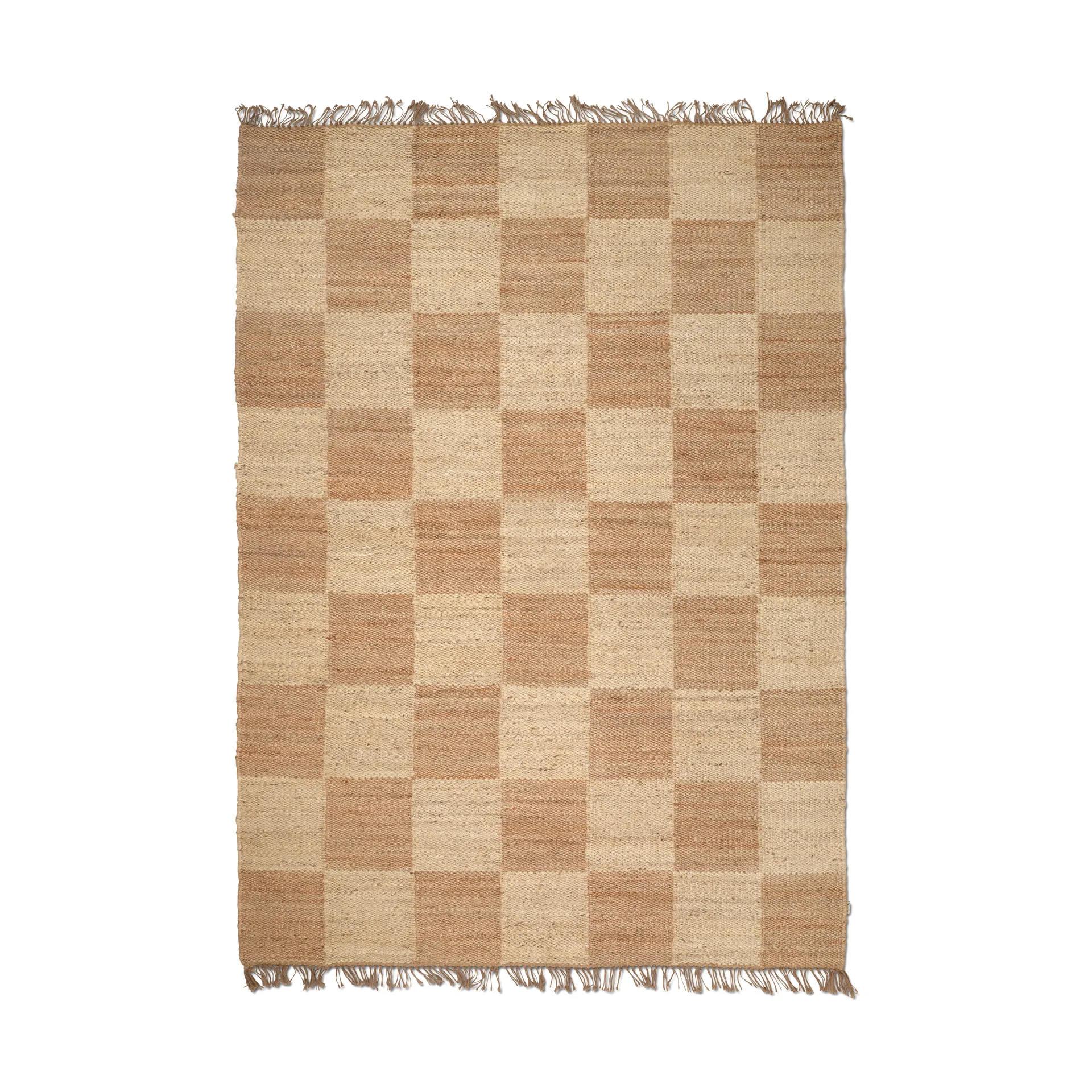 Classic Collection Jute Squares matto Natural, 200x300 cm
