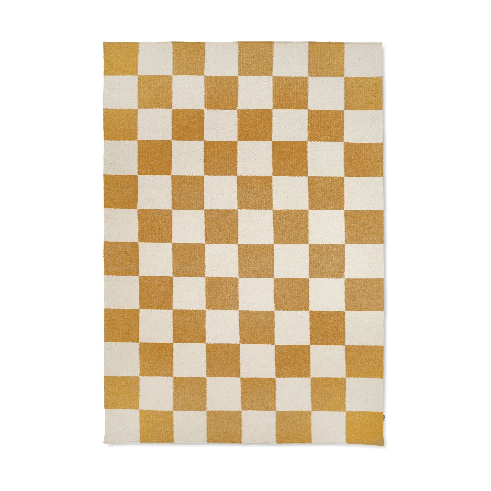 Classic Collection Squares matto White-yellow, 200x300 cm