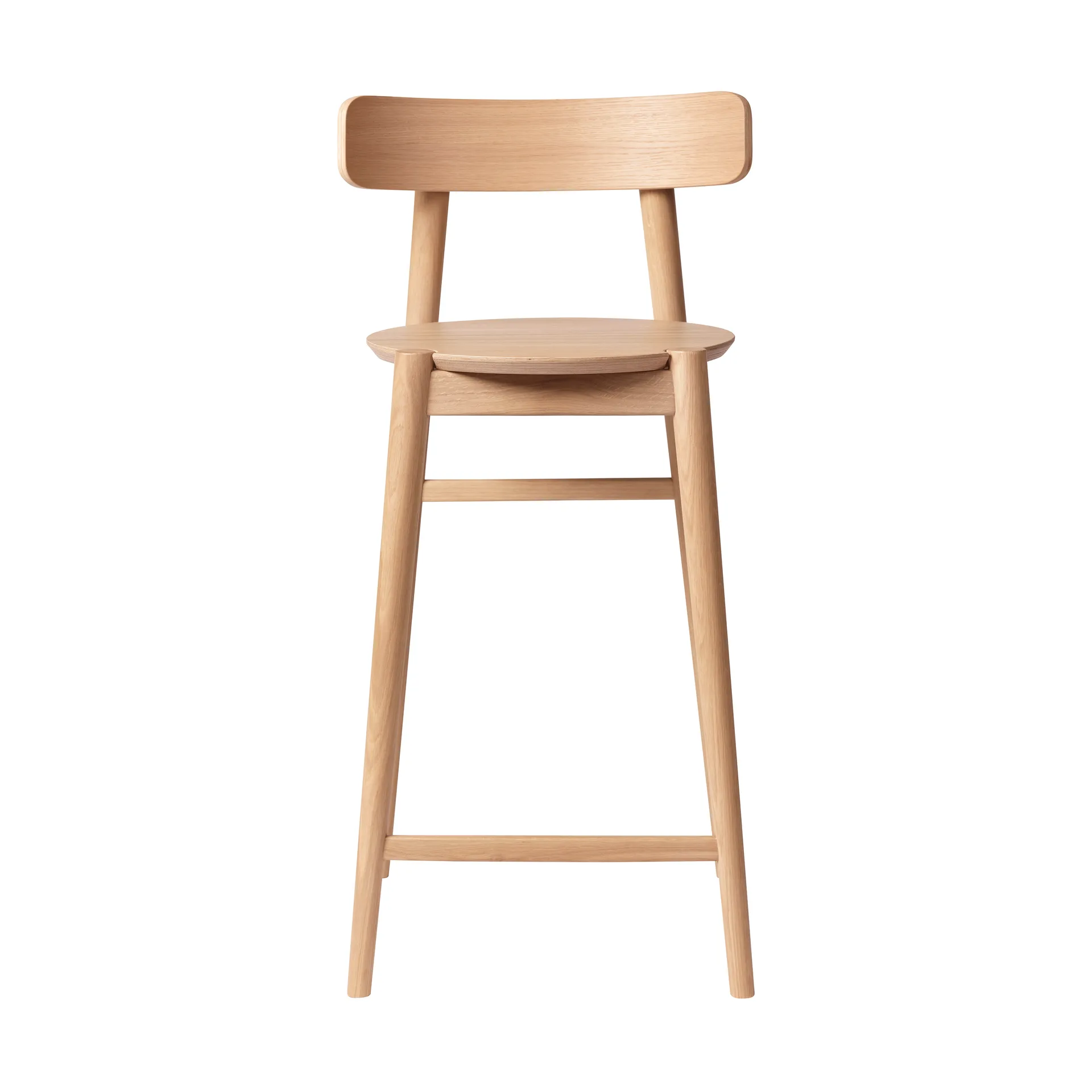 FDB Møbler J185 Øst baarituoli 65 cm Oak nature lacquered