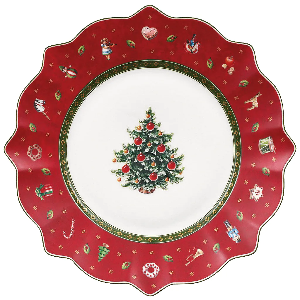 Villeroy & Boch Toy's Delight lautanen Ø24,4 cm Valkoinen-punainen