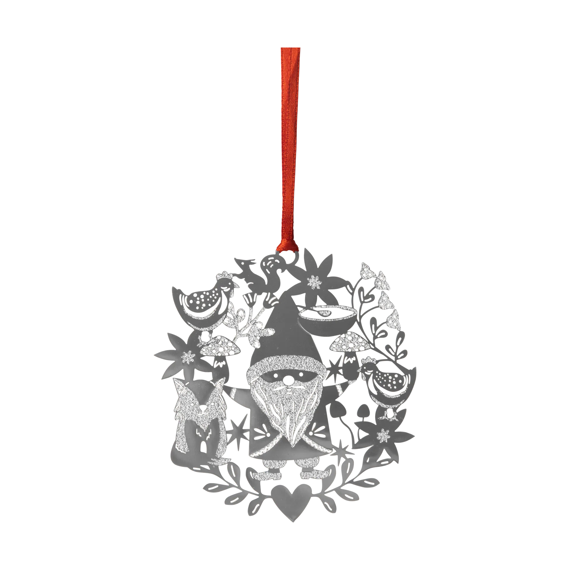 Pluto Design Fox & Santa joulukoriste Hopea