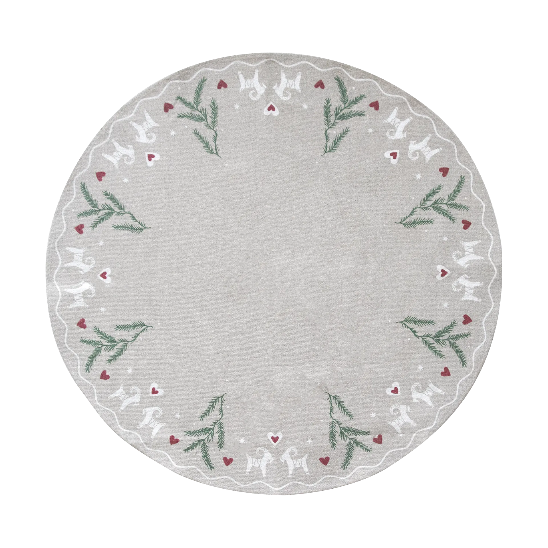 Pluto Design Yule Goat joulukuusen matto Ø110 cm Beige