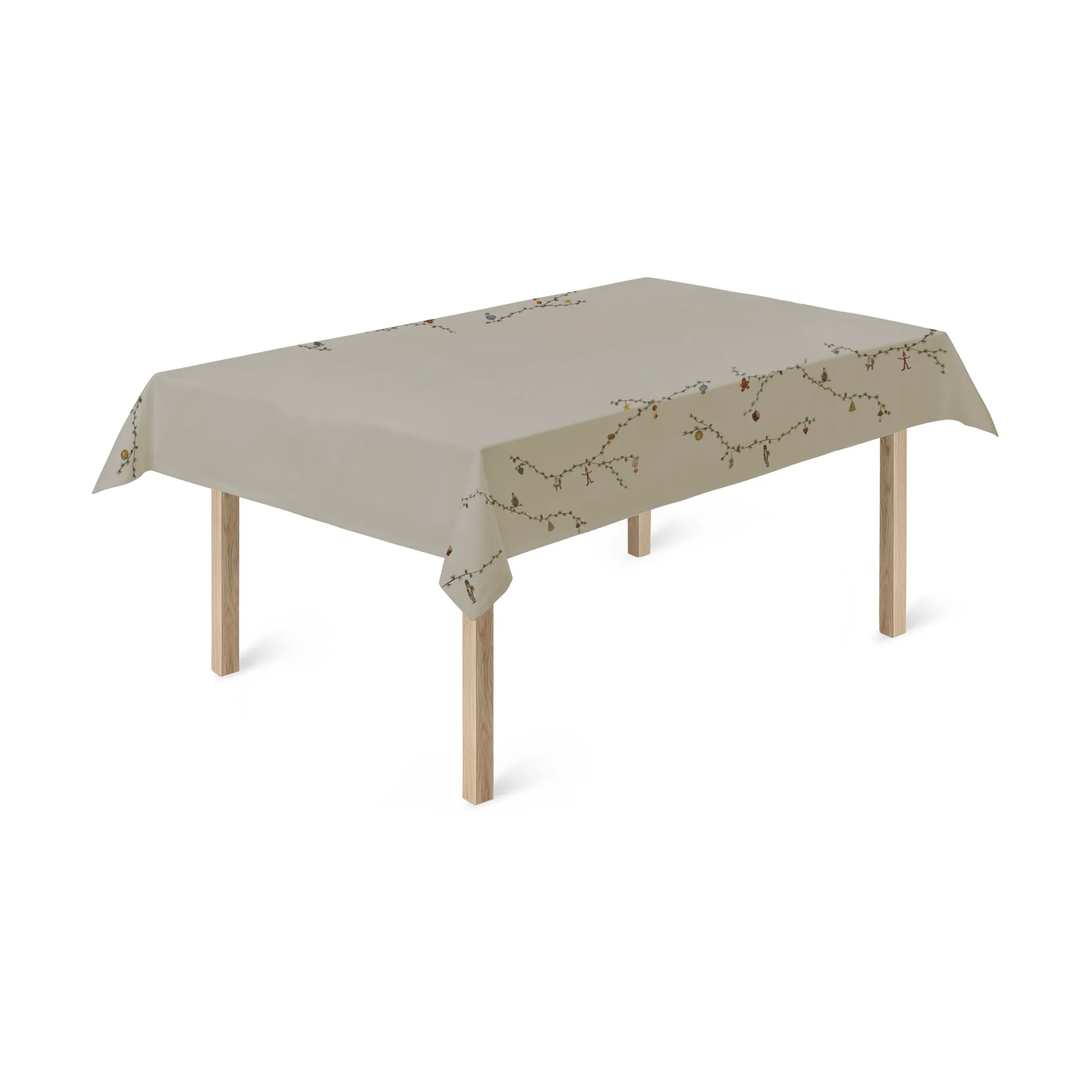 Kähler Hammershøi Christmas pöytäliina sand 150x220 cm