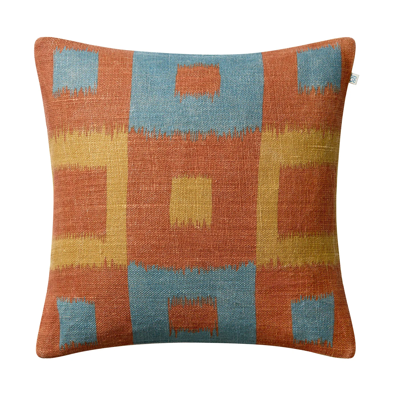 Chhatwal & Jonsson Vicky tyynynpäällinen 50x50 cm Apricot orange-heaven blue-khaki