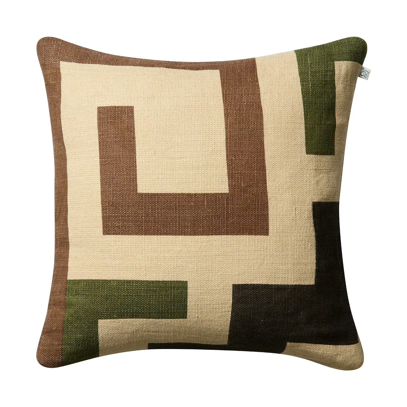 Chhatwal & Jonsson Aman tyynynpäällinen 50x50 cm Taupe-cactus green-brown