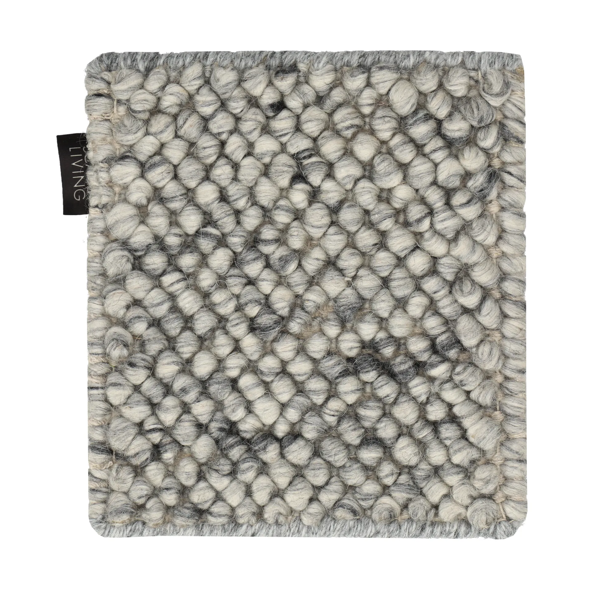 Material Samples Näyte Flock villamatto Luonnonharmaa