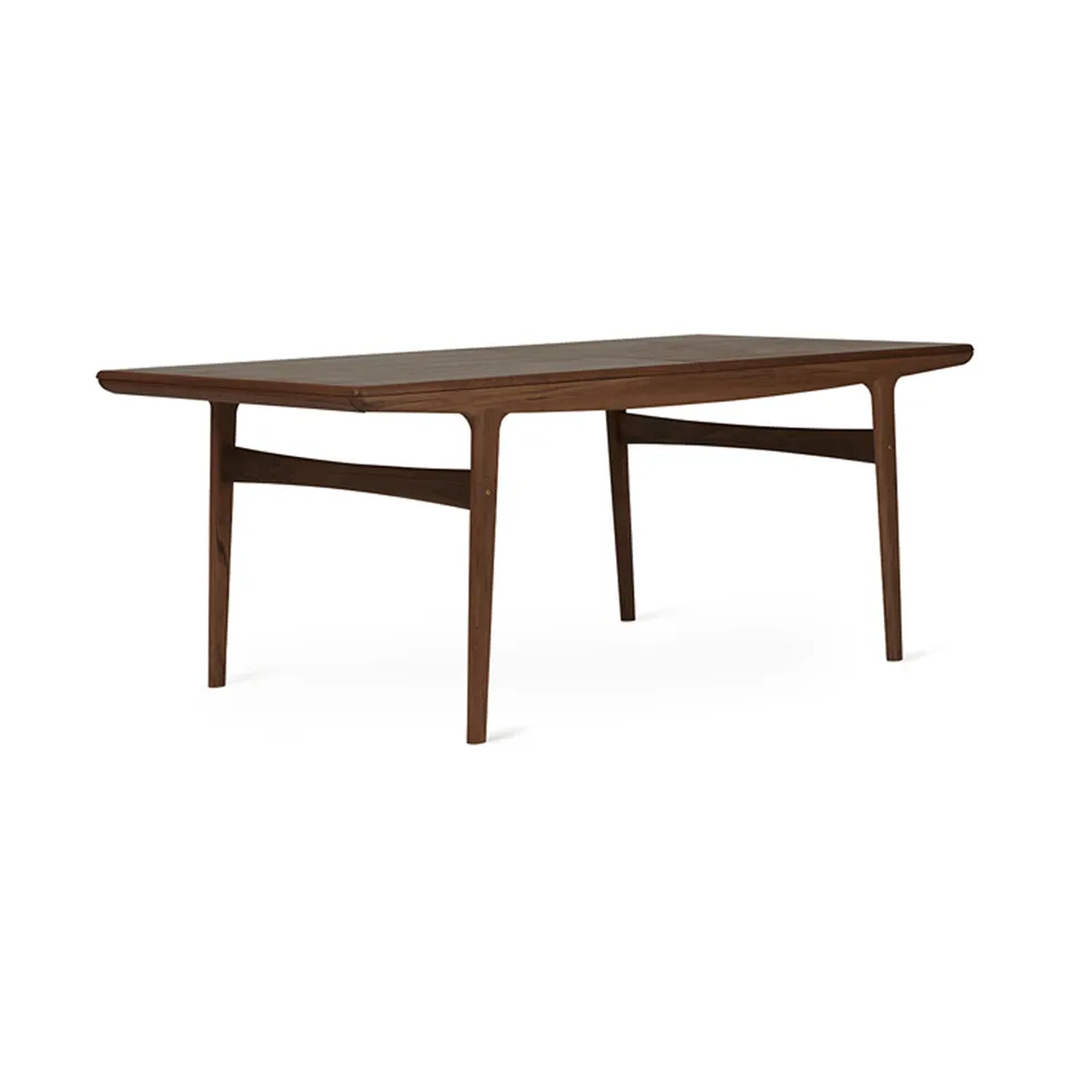 Warm Nordic Evermore ruokapöytä sis. 2 jatkolevyä á 45 cm Öljytty pähkinäpuu, 190 cm