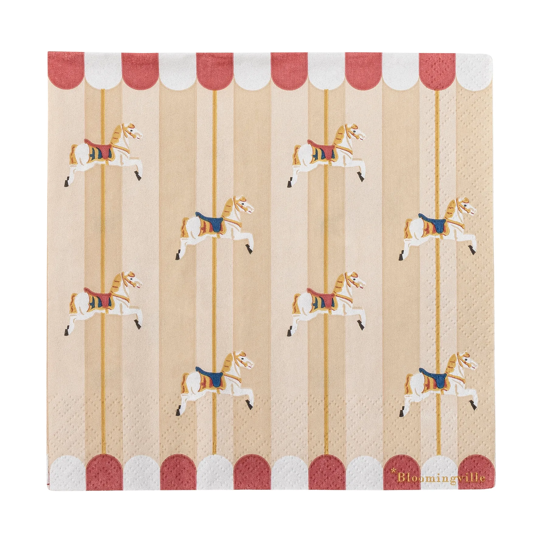 Bloomingville Merry-go-round servetti 33x33 cm 20-pack Luonto
