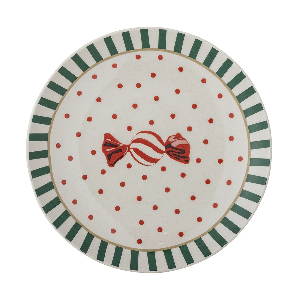 Bloomingville Yule lautanen Ø16 cm Luonnollinen punainen