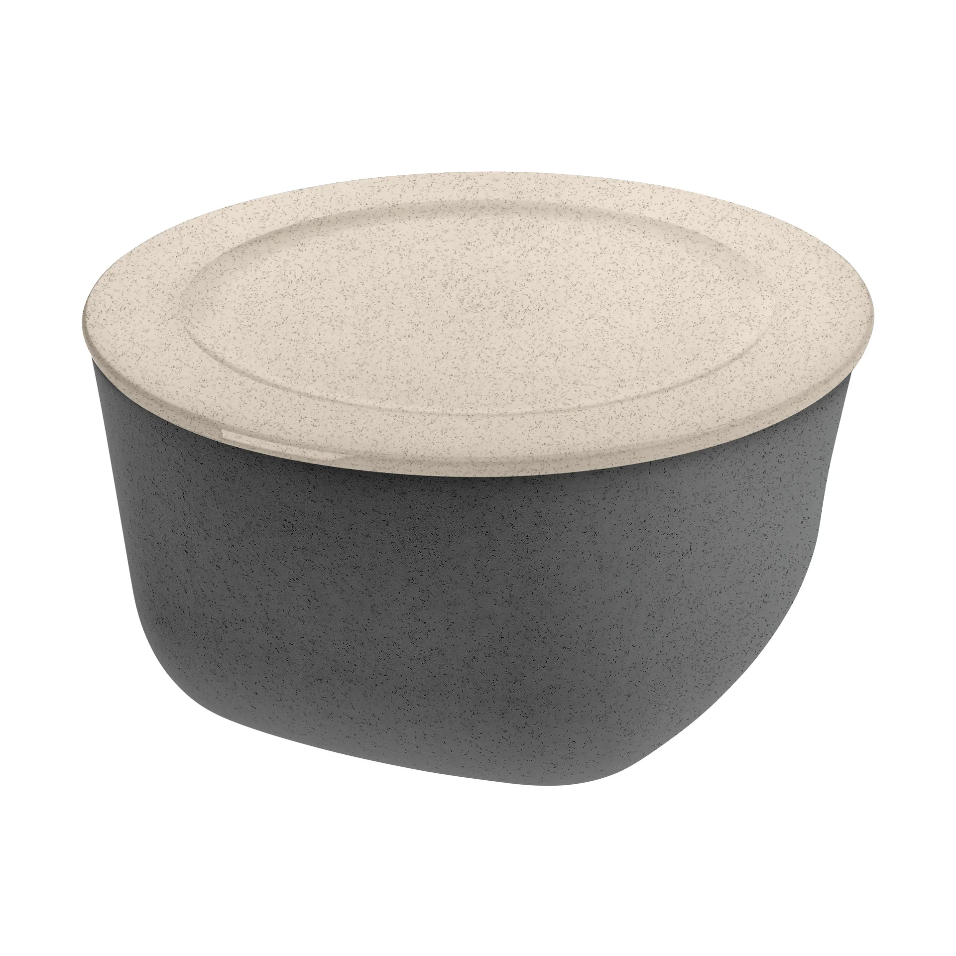 Koziol Connect kulho/kulho kannella 4 L biokierrätysmuovi Nature ash grey