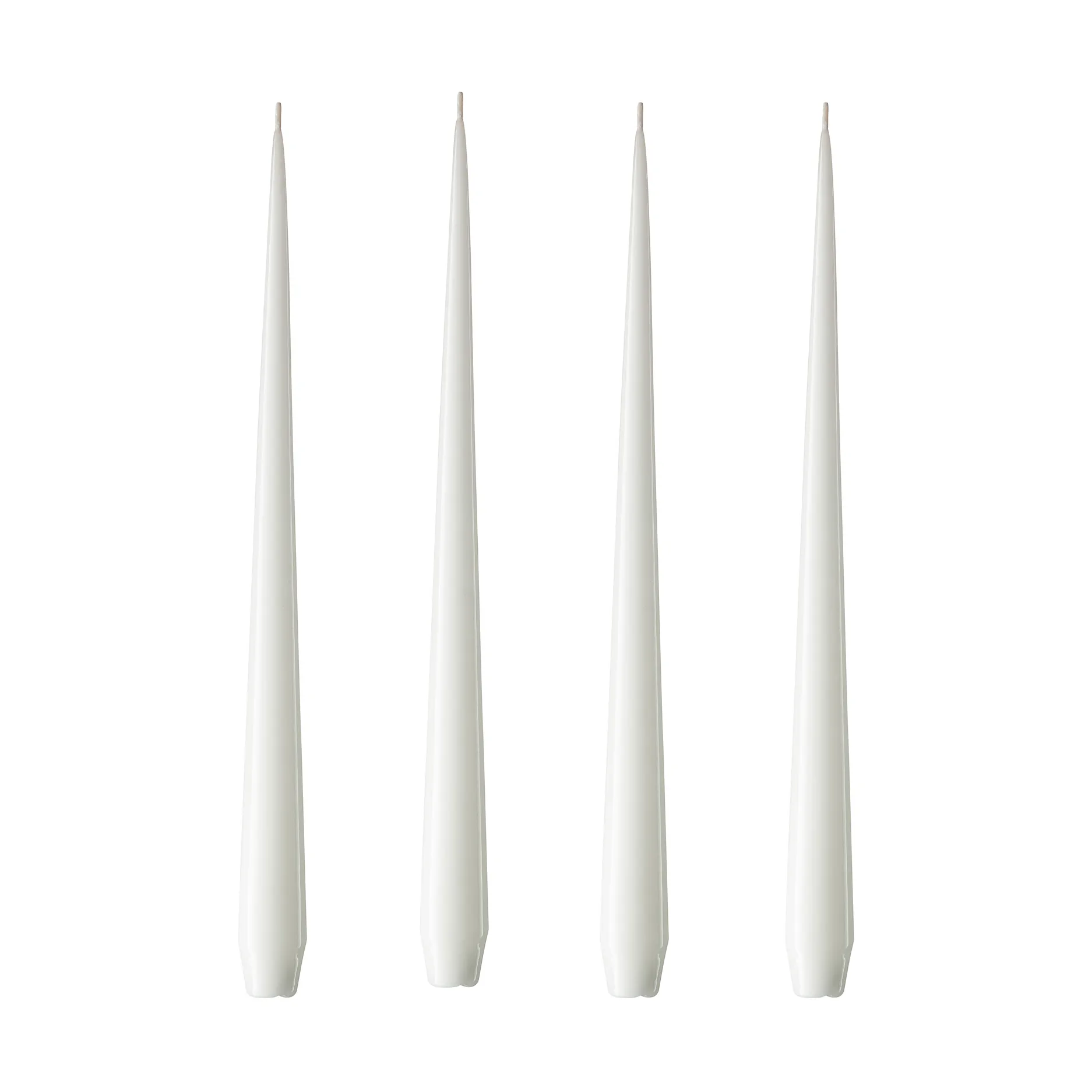 ester & erik ester & erik -kynttilä, 4-pakkaus lakattu pure white, 32 cm