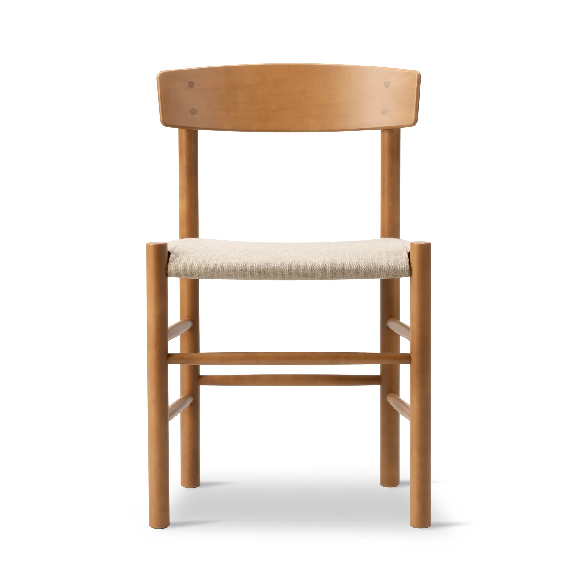 Fredericia Furniture J39-tuoli Vintagelakattu koivu canvas luonnonväri