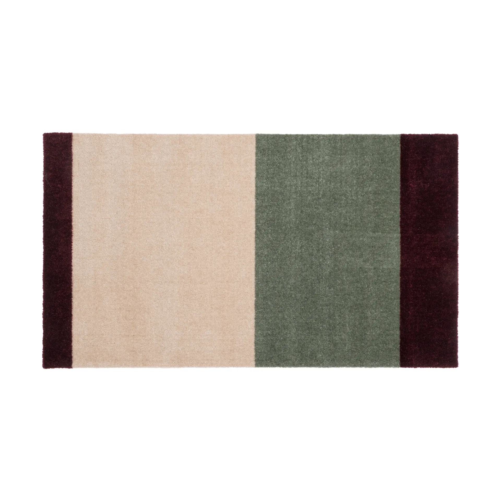 tica copenhagen Stripes ovimatto vaakasuuntainen Green-ivory-bordeaux, 60x90 cm