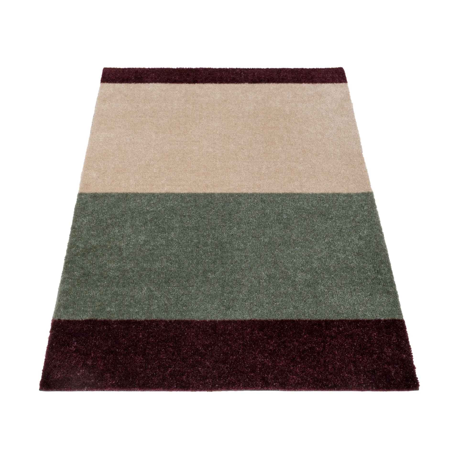 tica copenhagen Stripes käytävämatto vaakasuuntainen Green-ivory-bordeaux, 67x120 cm