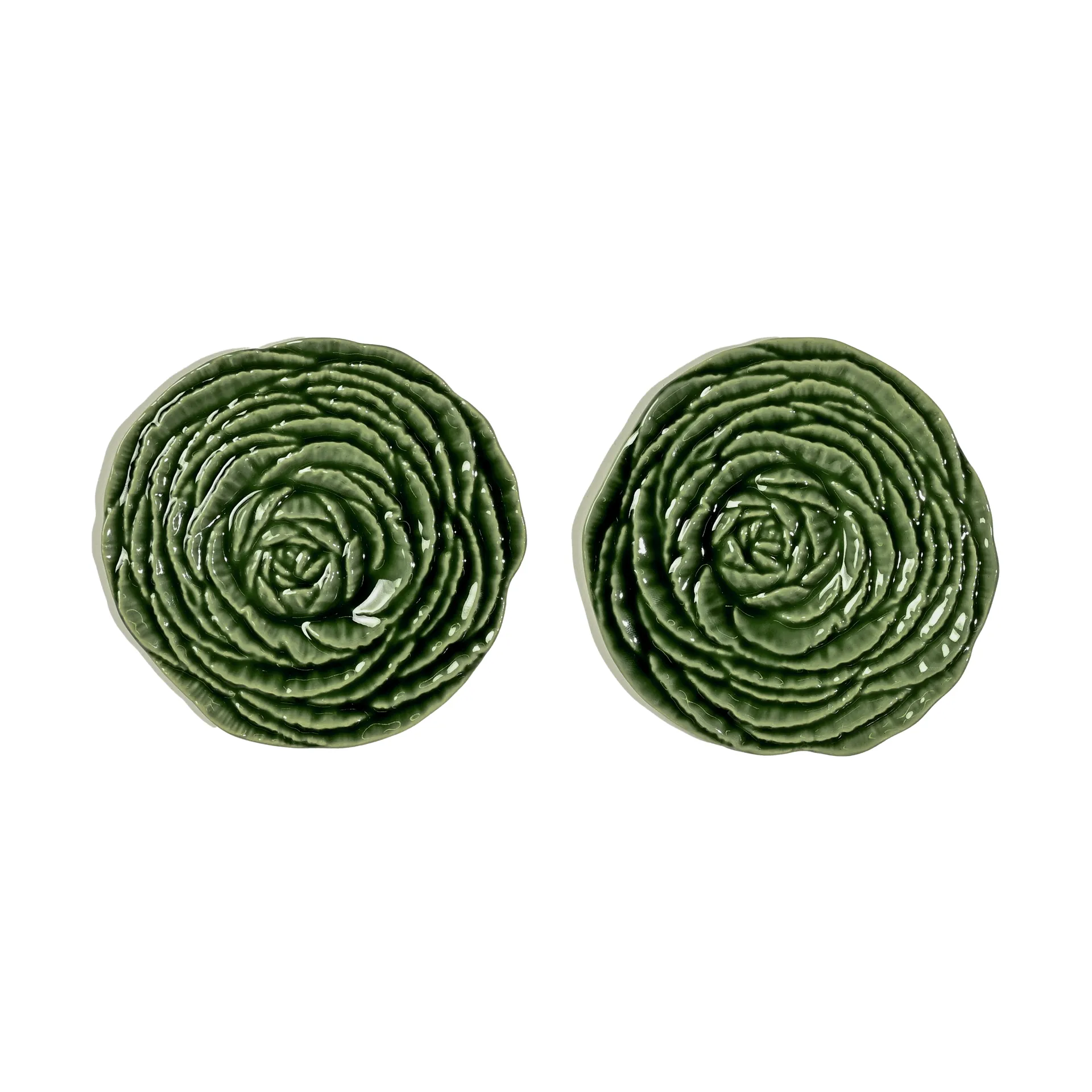 Byon Veggie lasinaluset Ø10 cm 2-pack Vihreä