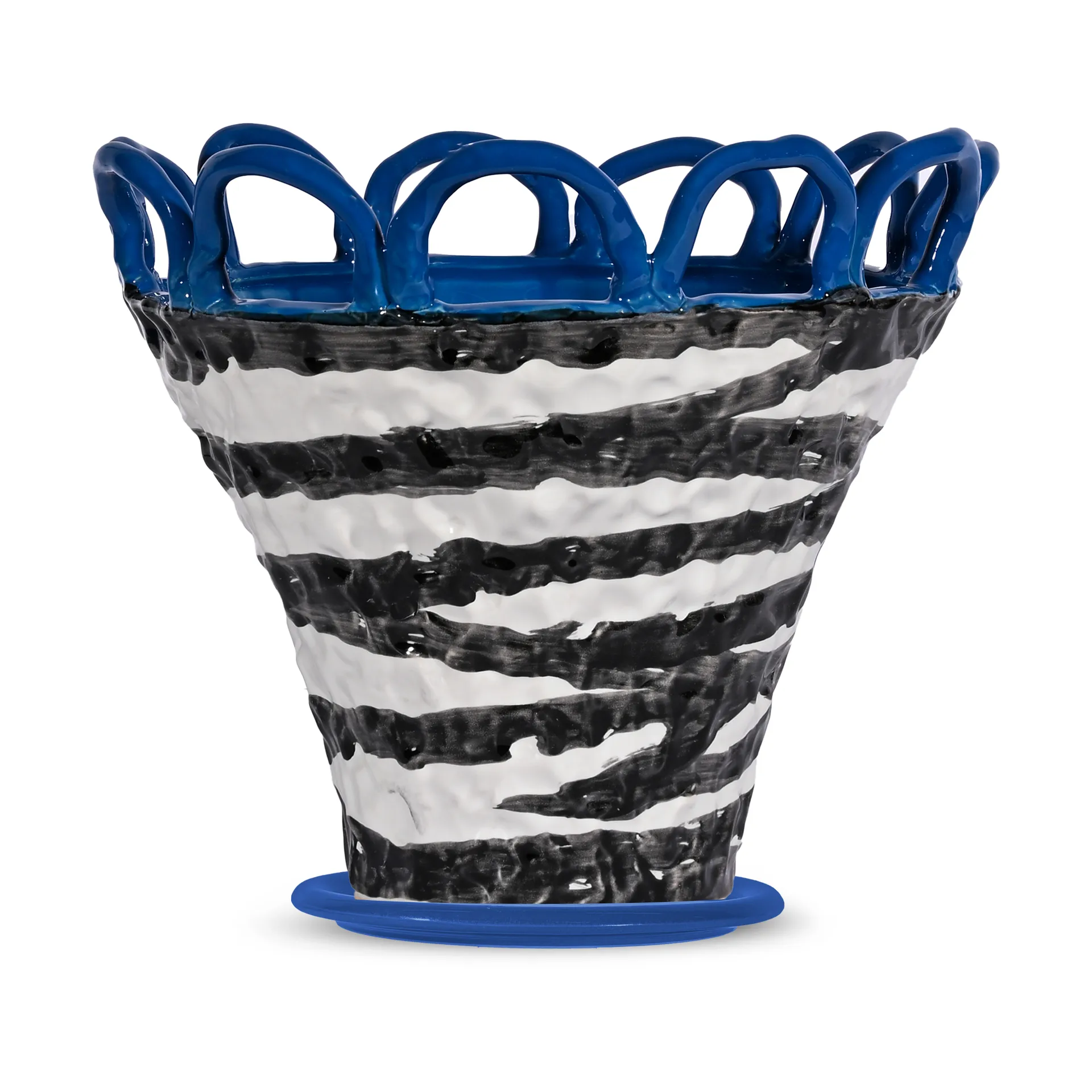 Byon Patty ruukku S Ø25 cm Zebra-sininen