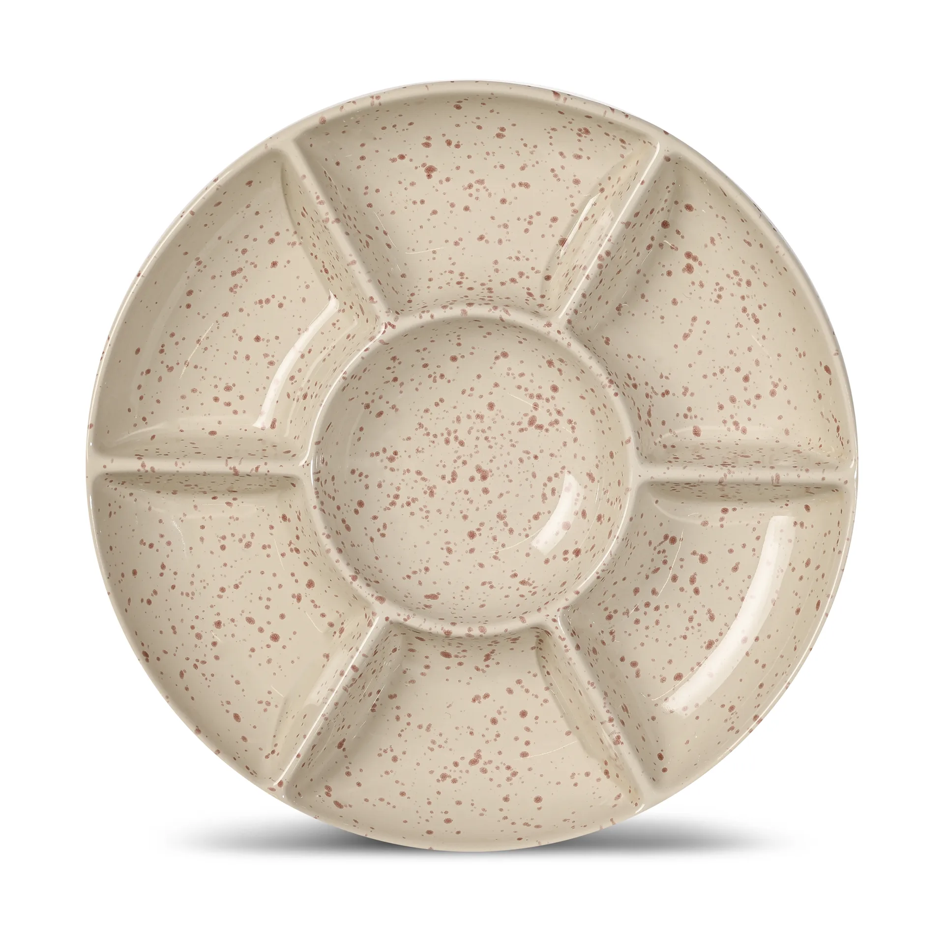 Sagaform Ditte tarjoilulautanen Beige-viininpunainen