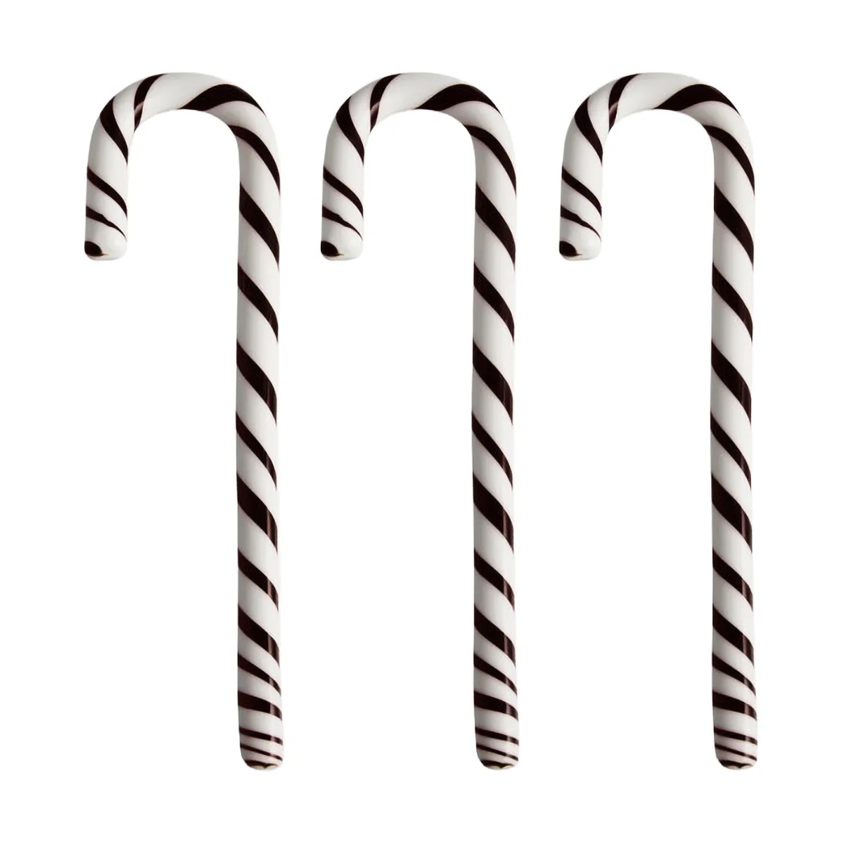 Kosta Boda Polka kepit 17 cm 3-pack Valkoinen-musta