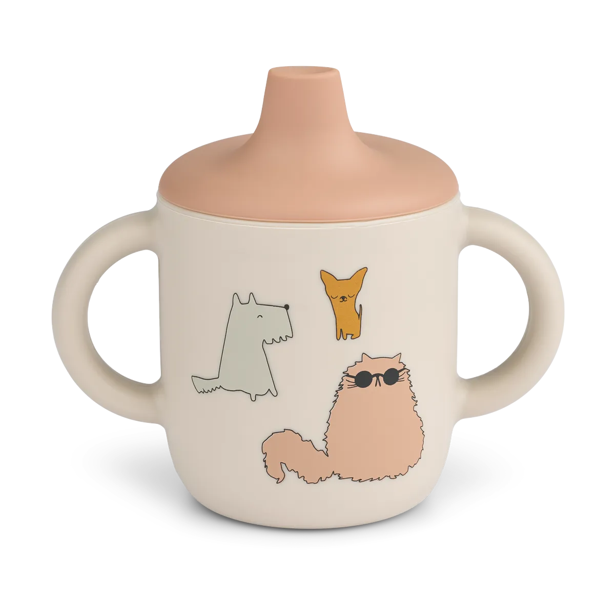 Liewood Neil nokkamuki 15 cl Cats and Dogs-Sandy