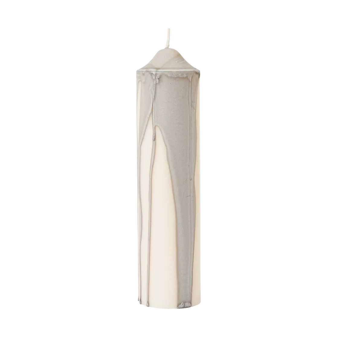 Ferm Living Dryp kynttilä Warm Grey, 20 cm